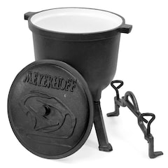 Meyerhoff Enameled Cast Iron Cauldron 8 l Above the Fire