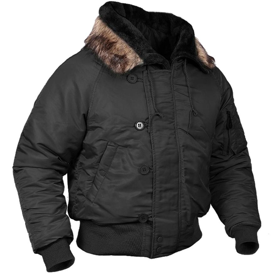 Mil Tec Flight Jacket N2B Black
