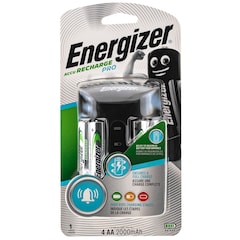 Energizer PRO Charger with 4 AA 2000 mAh Rechargeable Batteries