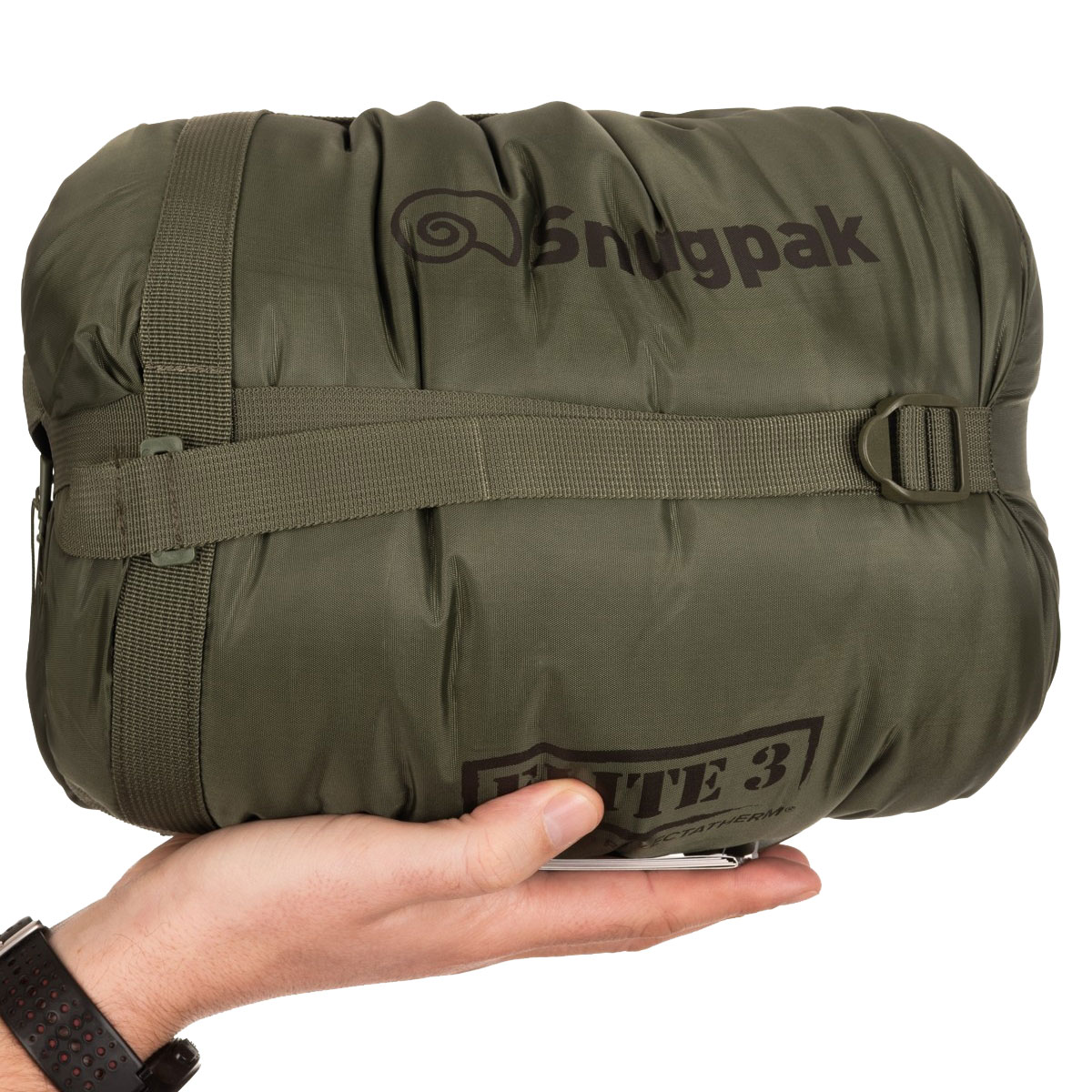 Snugpak Softie Elite 3 Sleeping Bag Olive - left