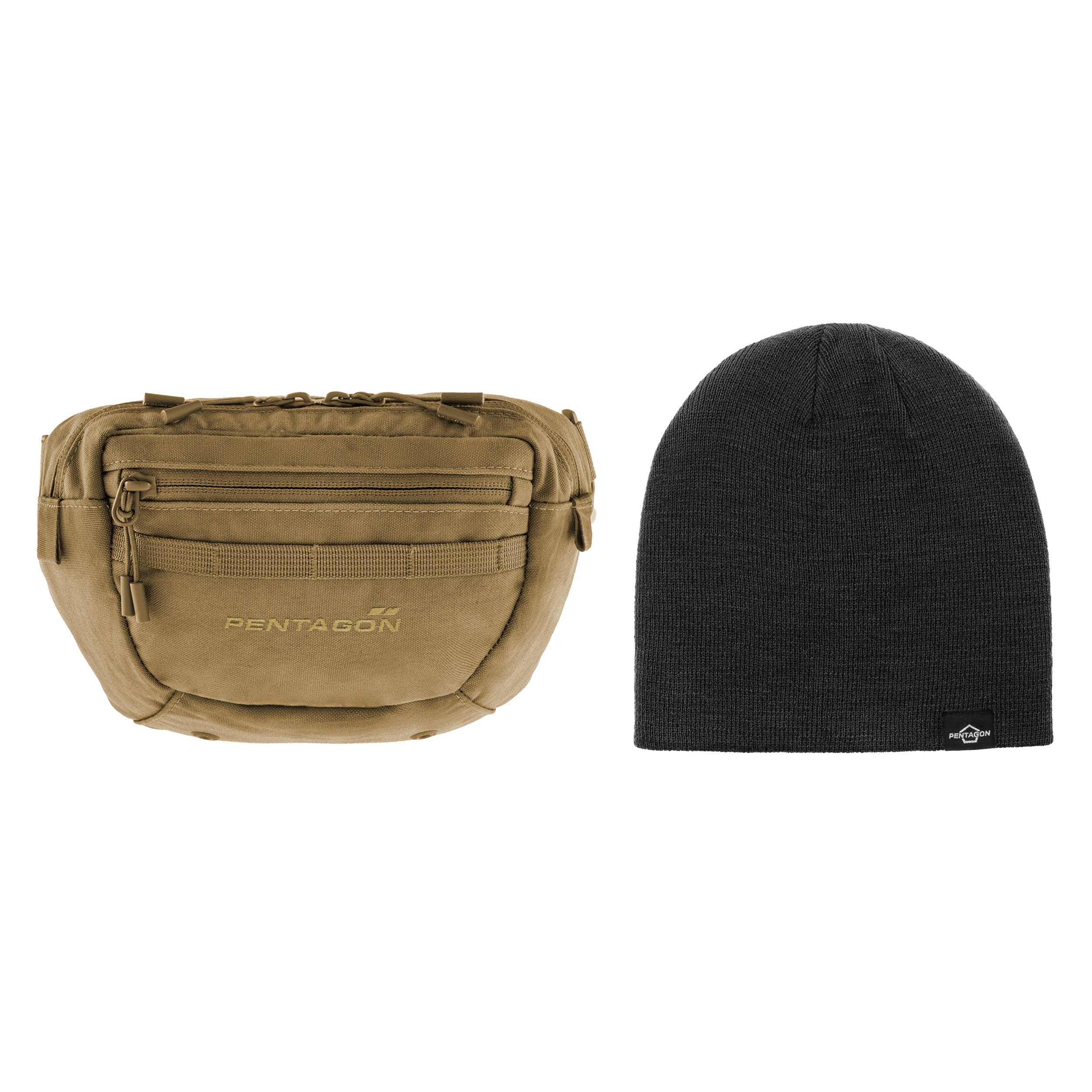 Pentagon Watch Hat + Hip Bag - set