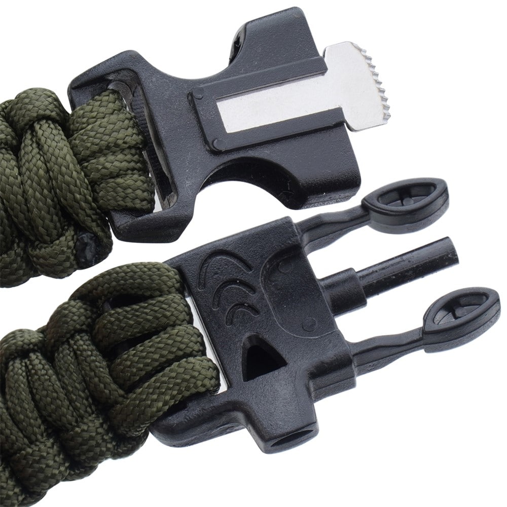 101 Inc. Compass 9'' Paracord Bracelet - Green