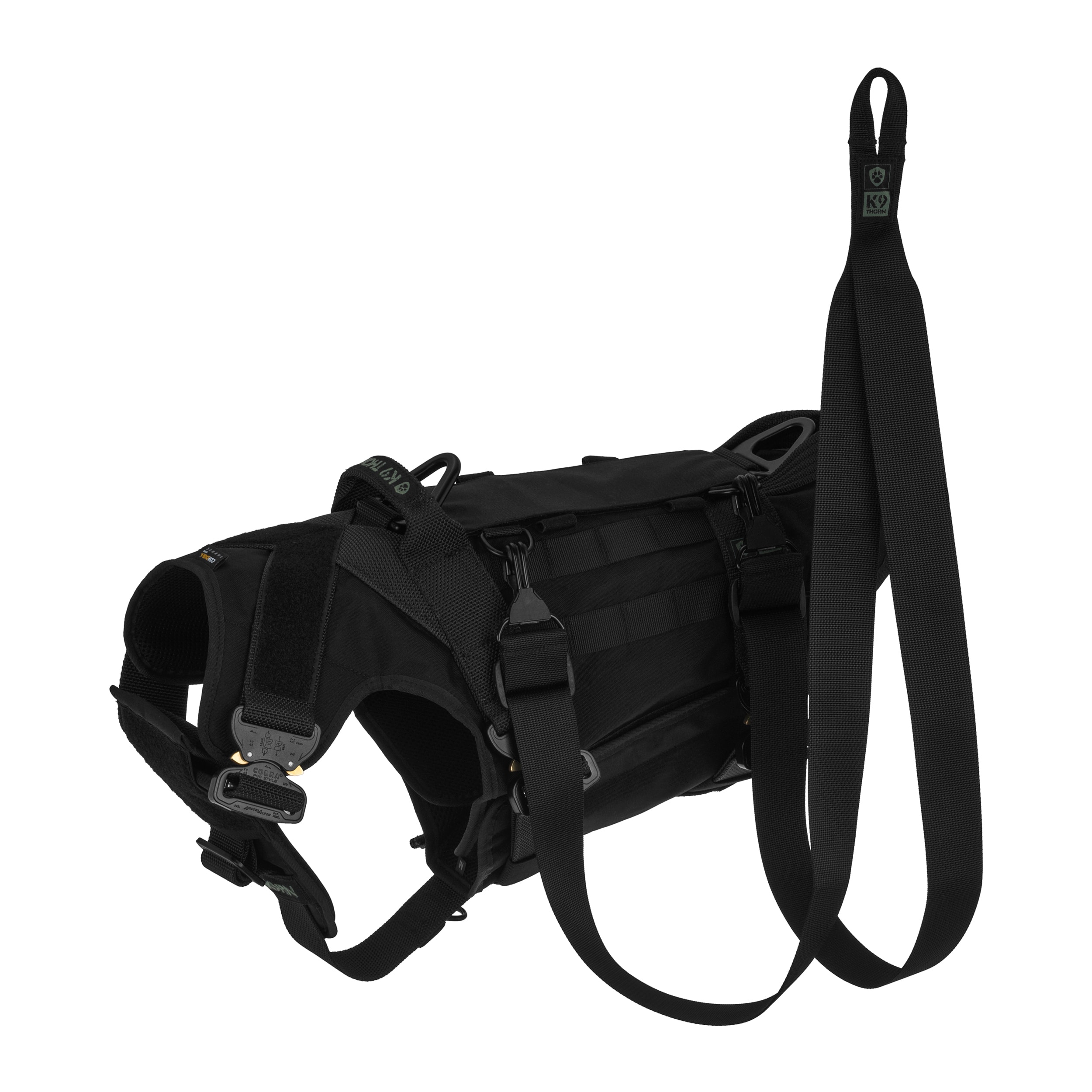K9 Thorn Cordura Tactical Dog Harness - Black
