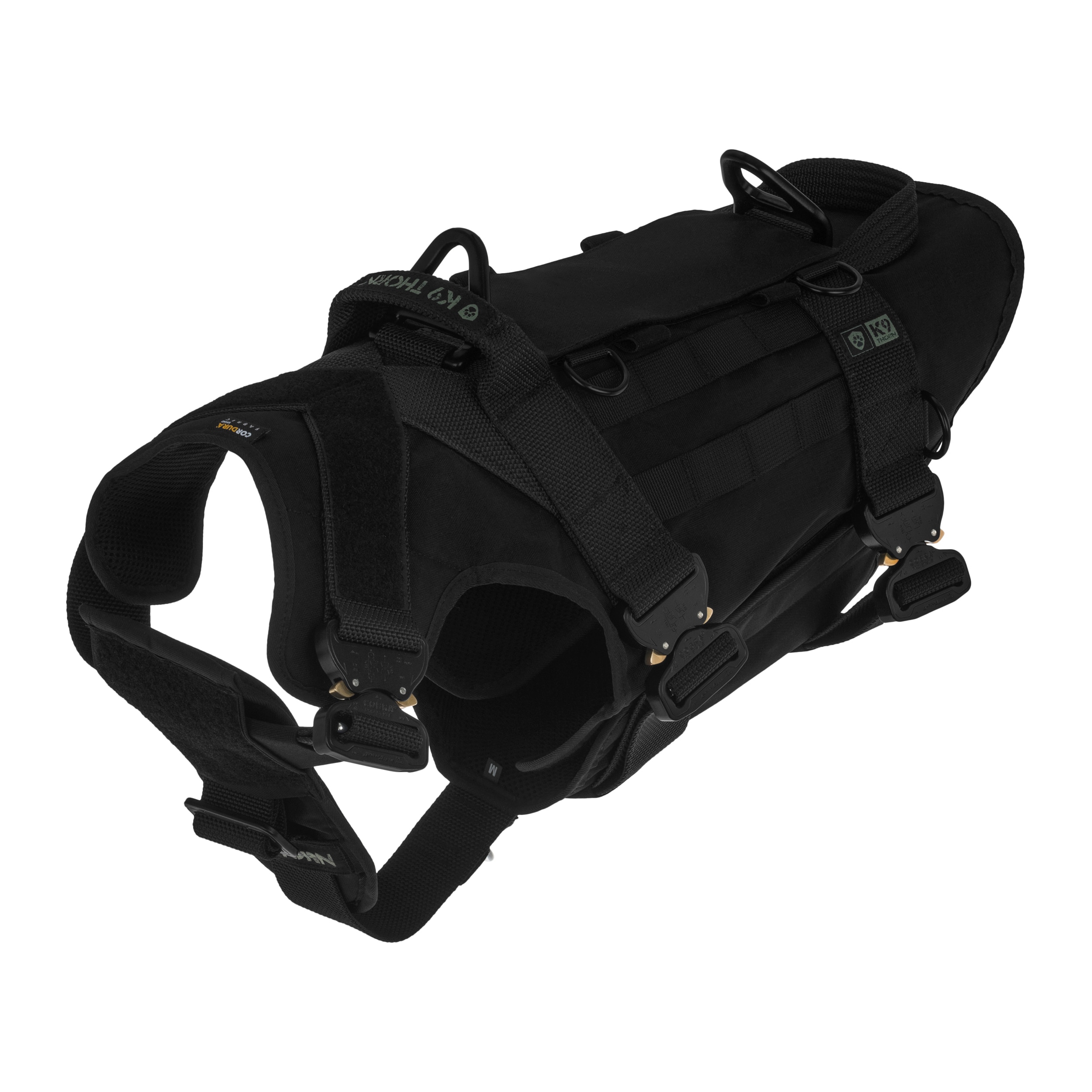 K9 Thorn Cordura Tactical Dog Harness - Black