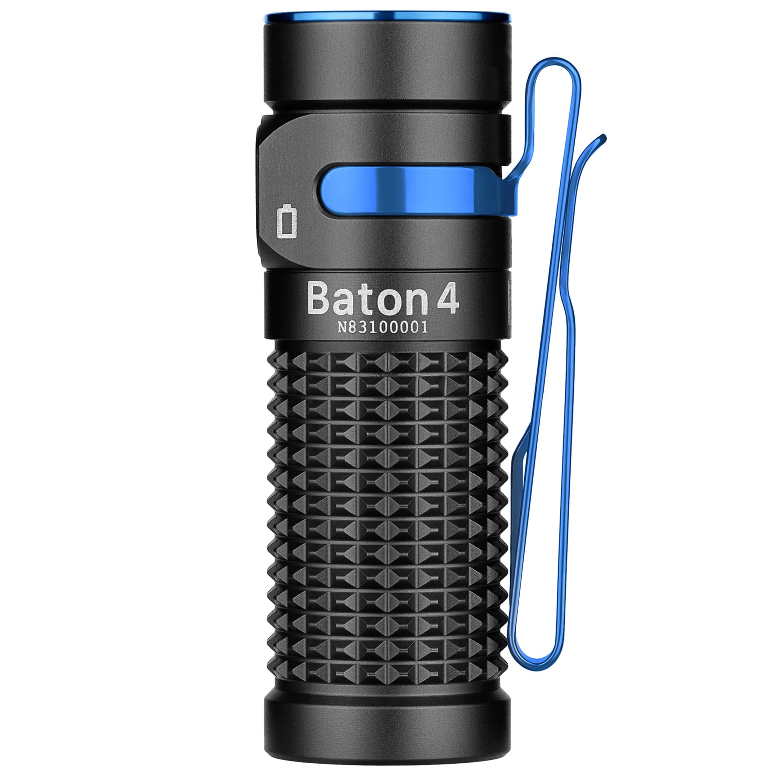 Olight Baton 4 Rechargeable Flashlight Black - 1300 lumens