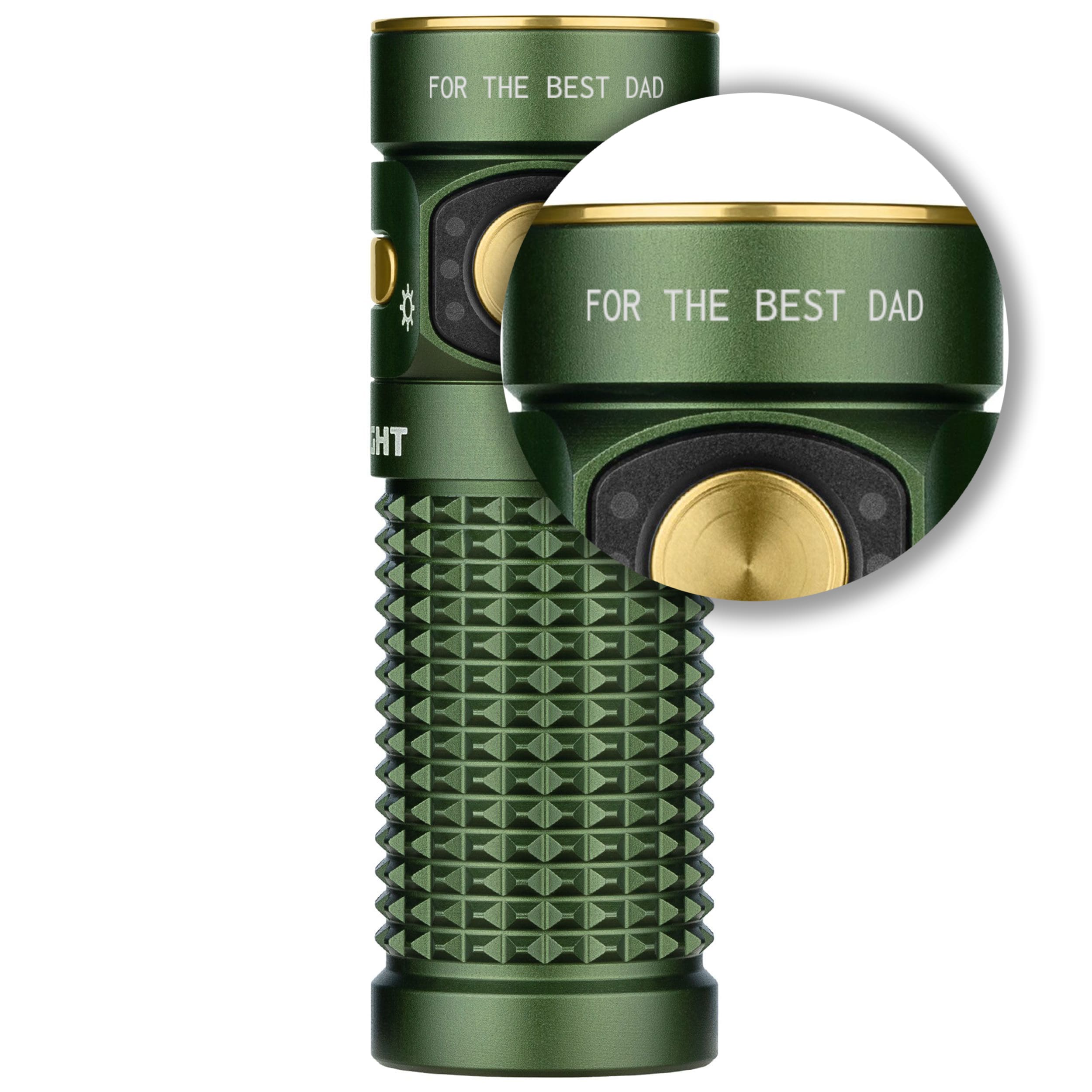 Olight Baton 4 OD Green Rechargeable Flashlight - 1300 lumens