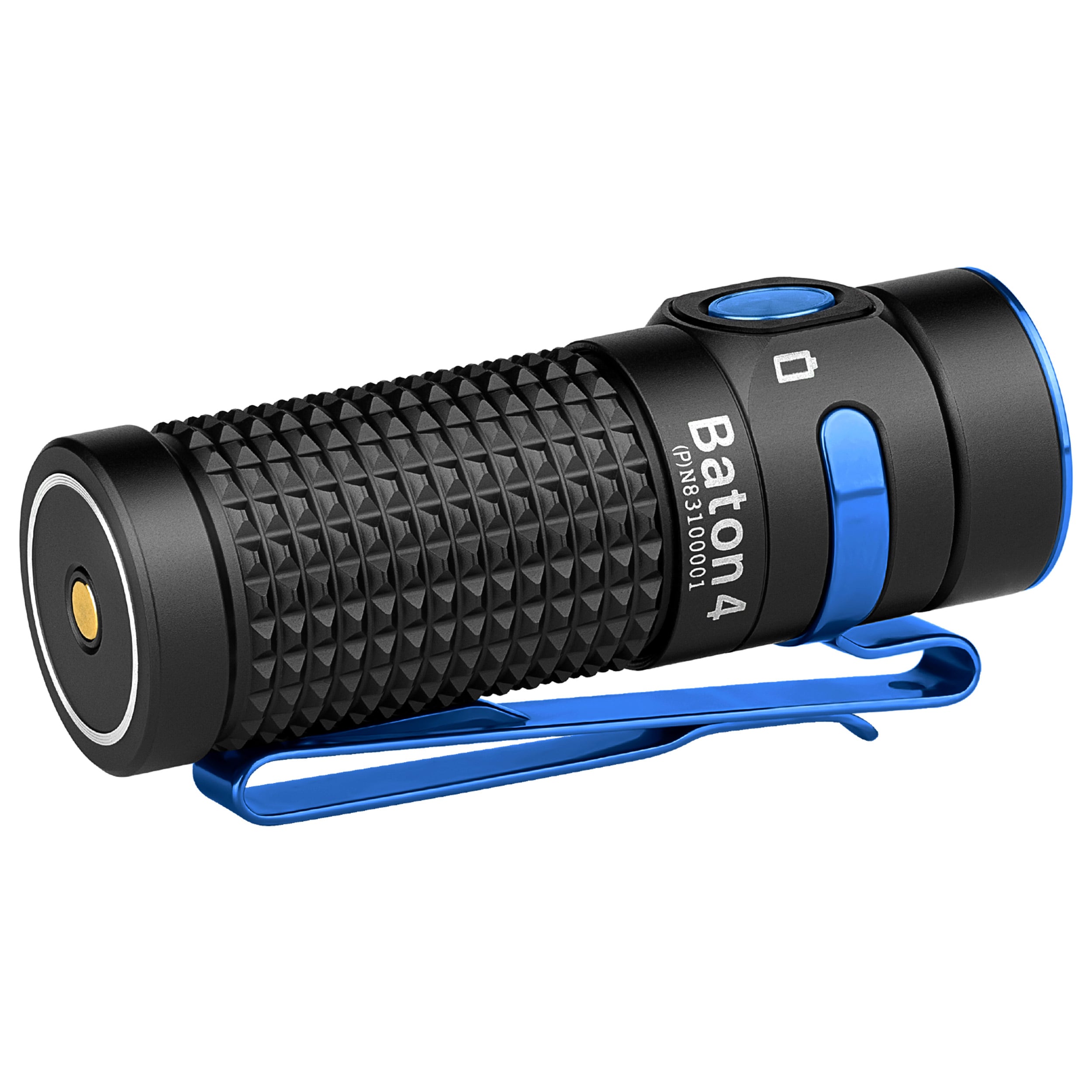 Olight Baton 4 Premium Edition Black Torch with wireless charging case - 1300 lumens