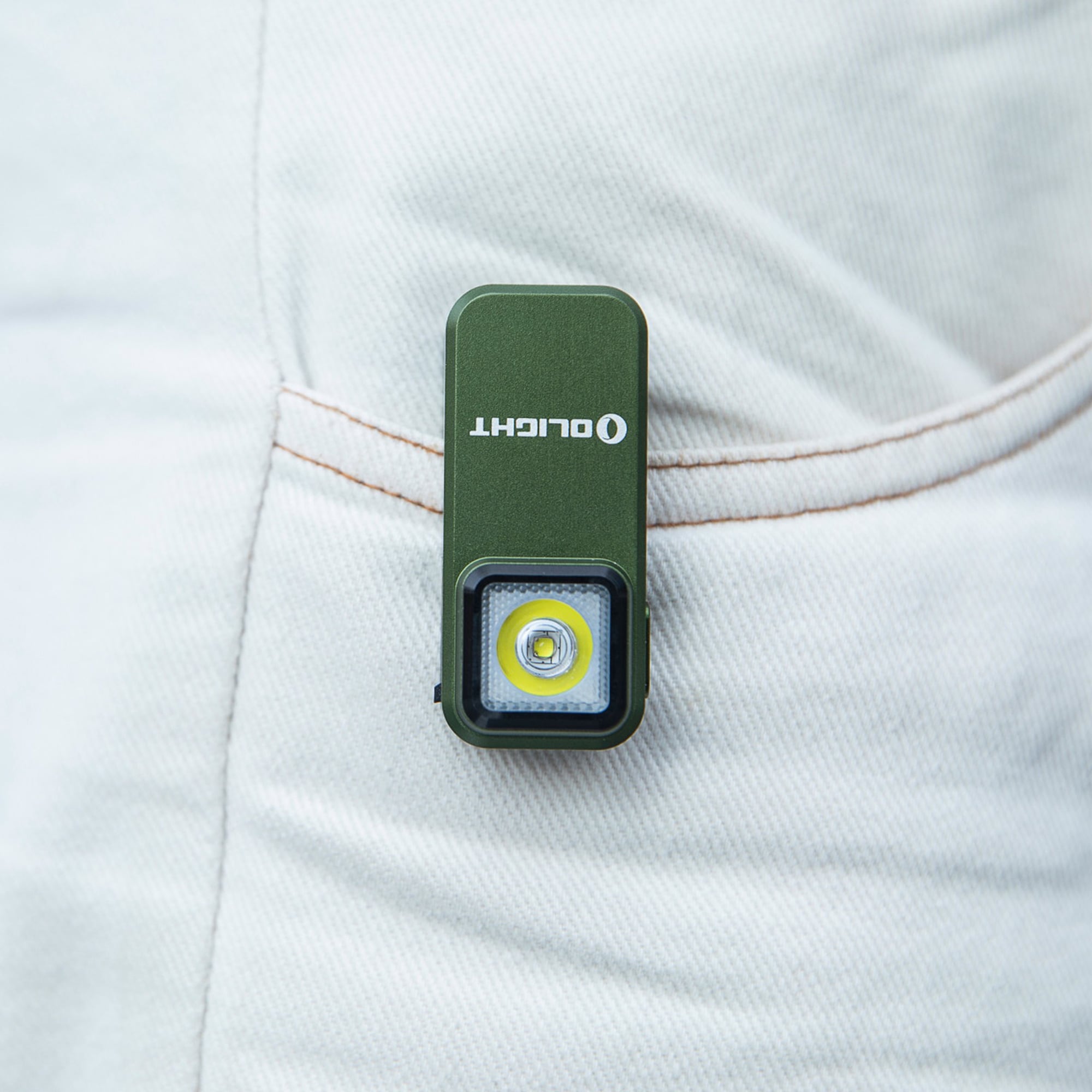 Olight Oclip OD Green Rechargeable Torch - 300 lumens