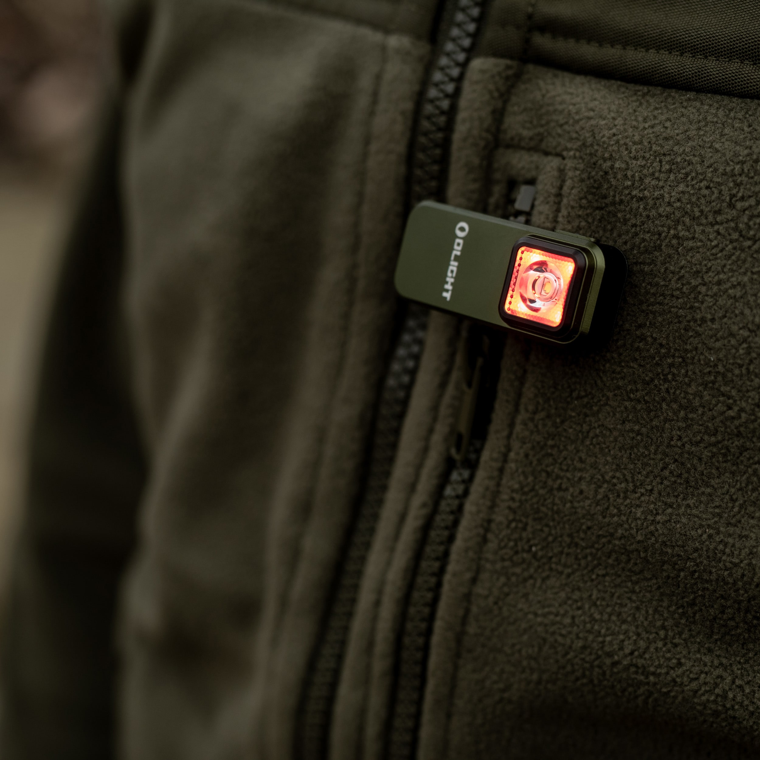 Olight Oclip OD Green Rechargeable Torch - 300 lumens