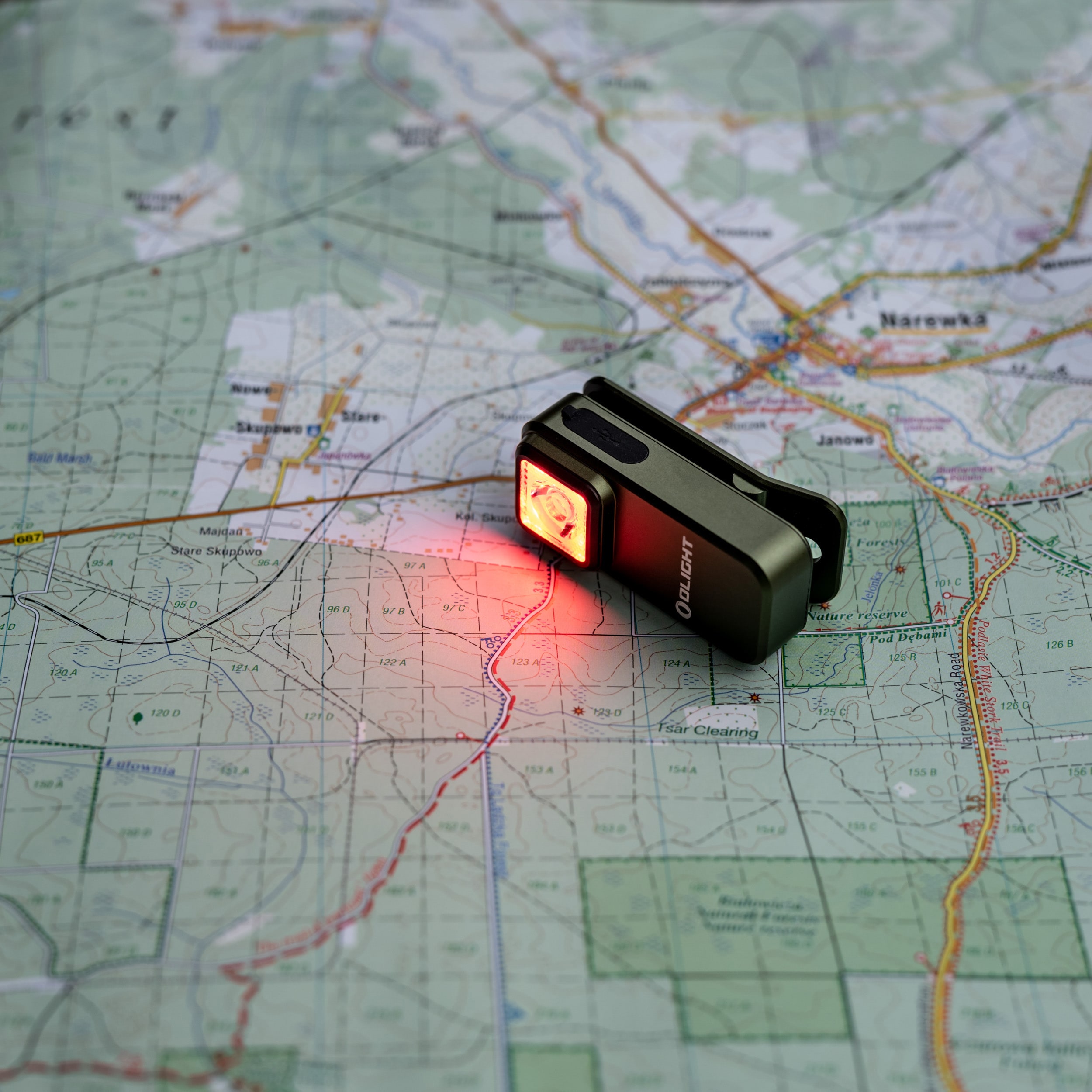 Olight Oclip OD Green Rechargeable Torch - 300 lumens