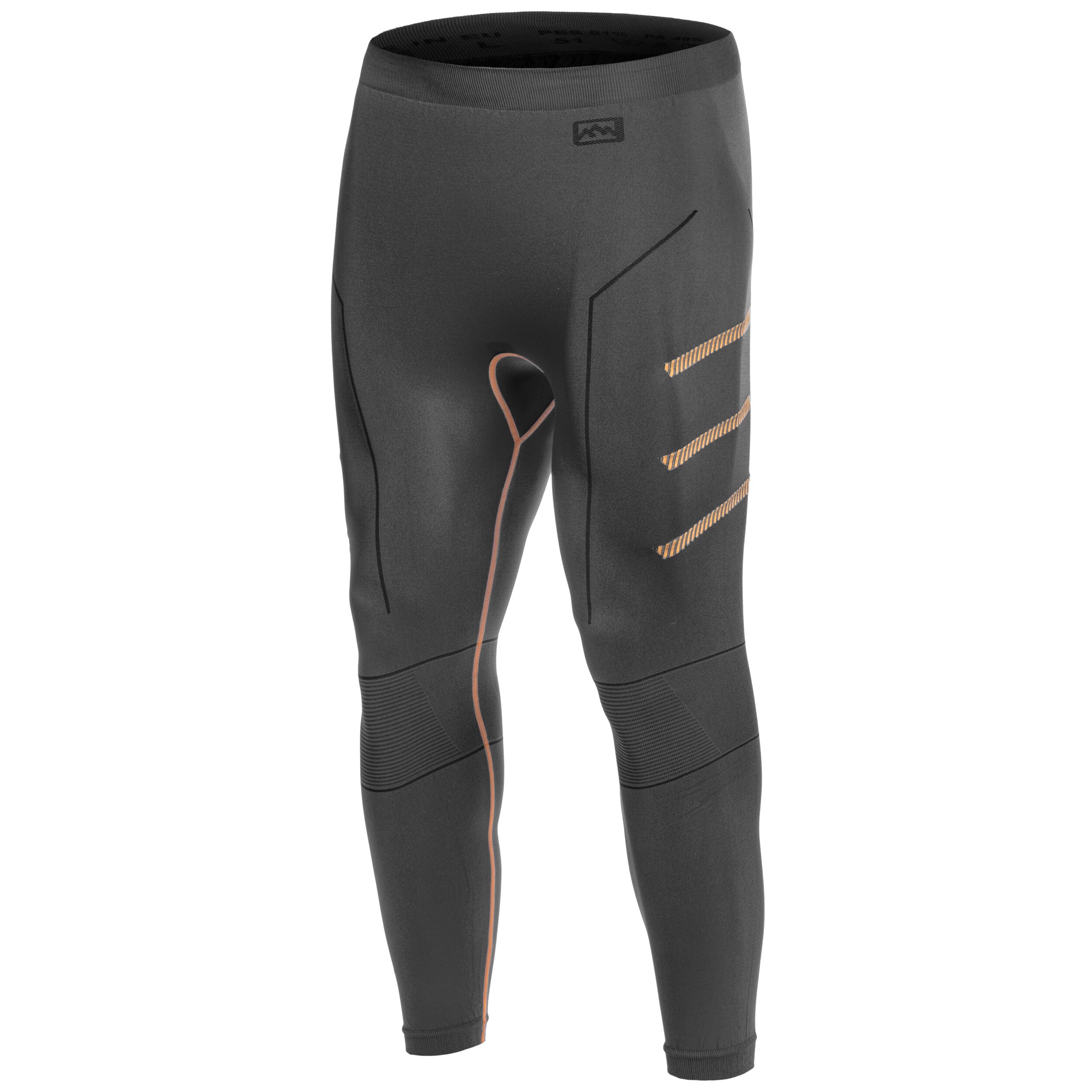 FreeNord Tongari men's thermal leggings - Grey/Orange