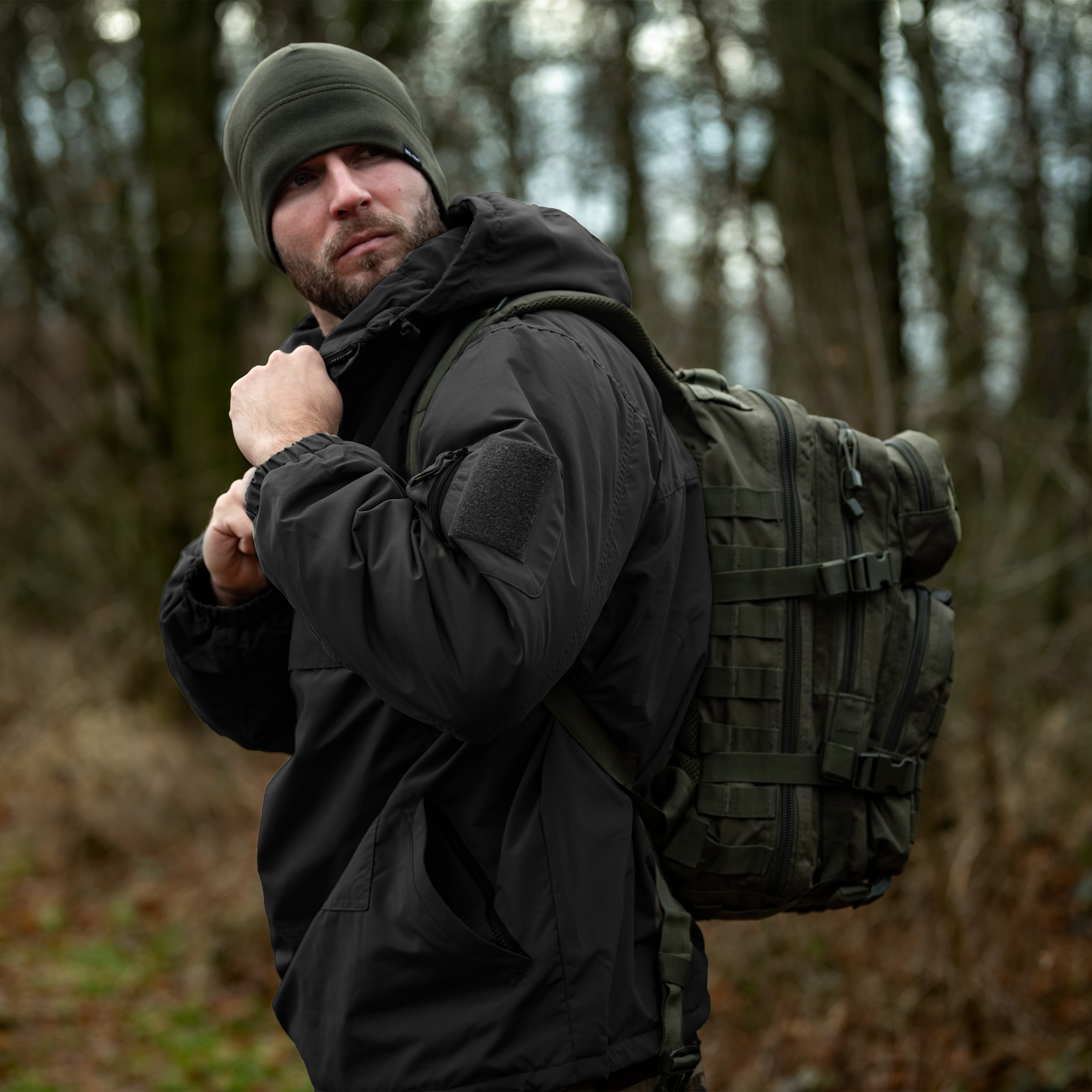 Mil-Tec Winter Combat Anorak - Black