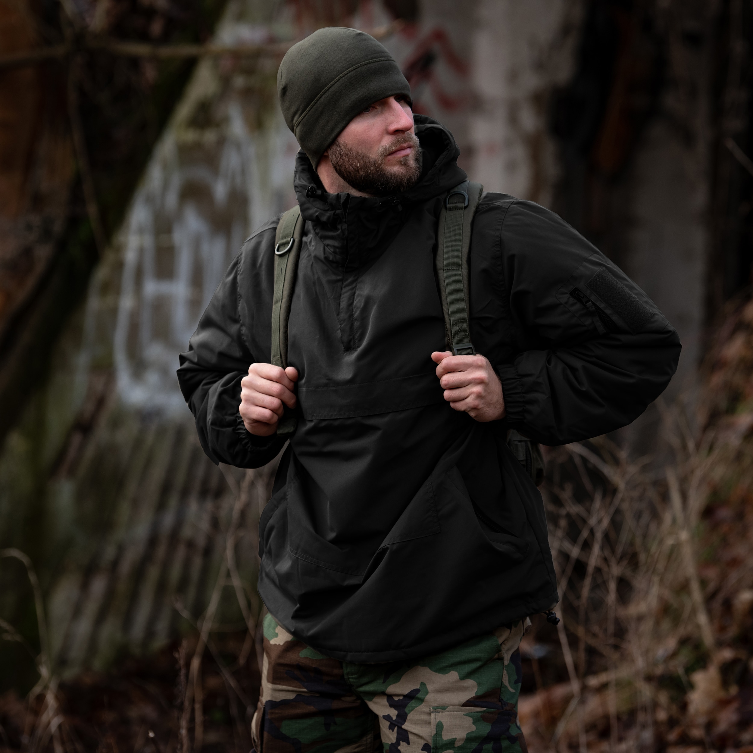 Mil-Tec Winter Combat Anorak - Black