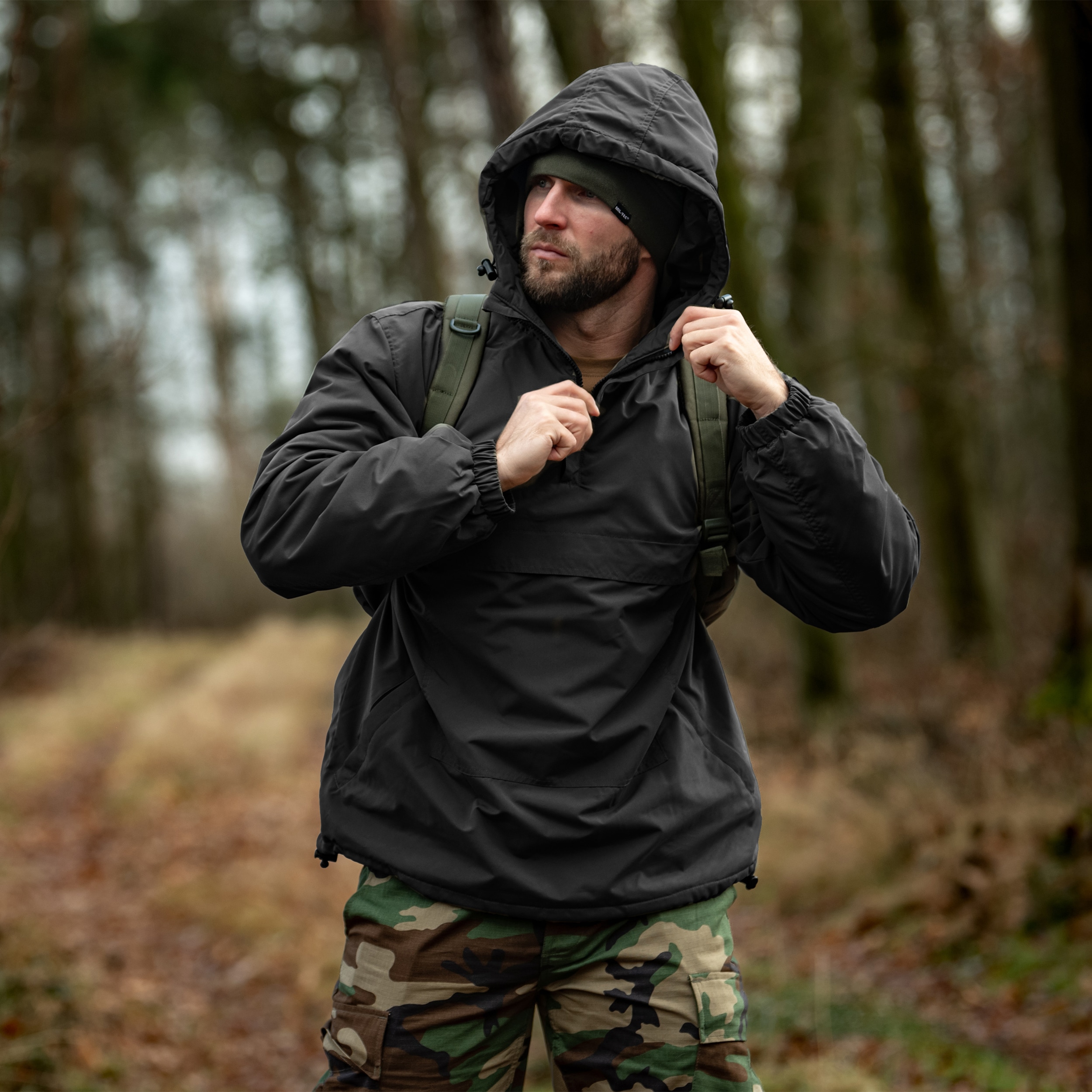 Mil-Tec Winter Combat Anorak - Black
