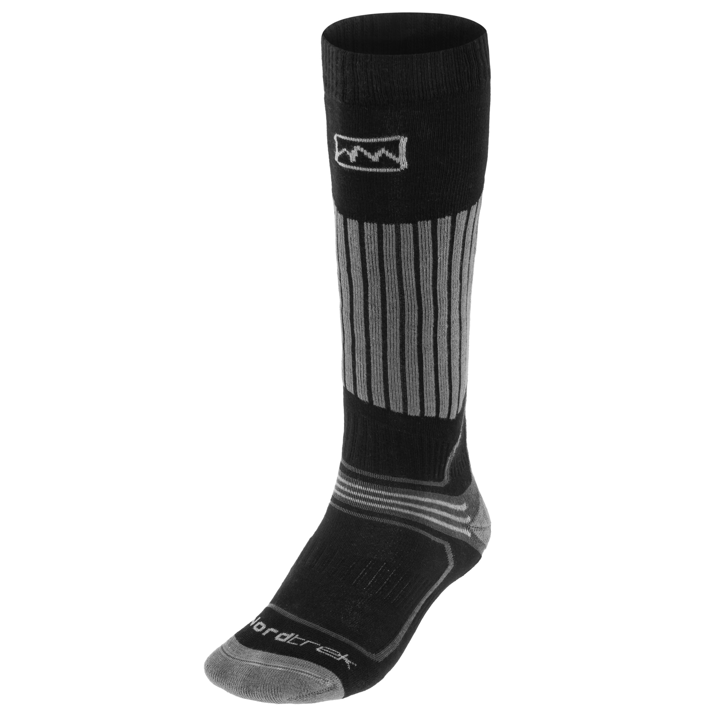 FreeNord Kobuk Ski Socks - Black/Grey