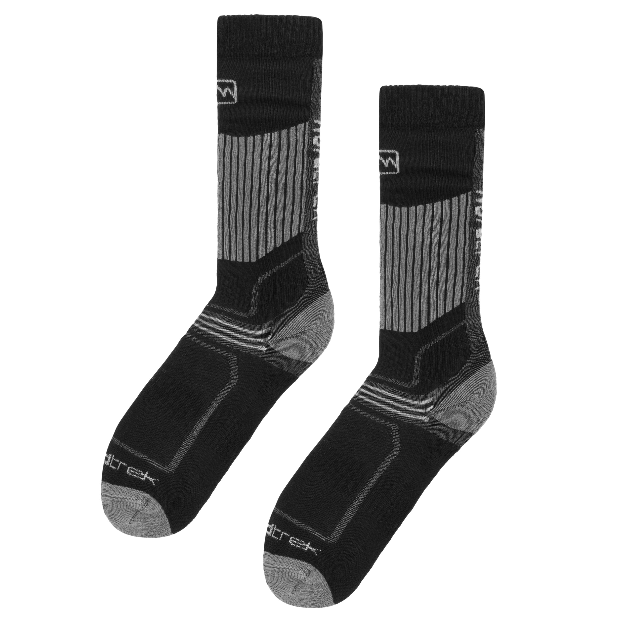 FreeNord Kobuk Ski Socks - Black/Grey