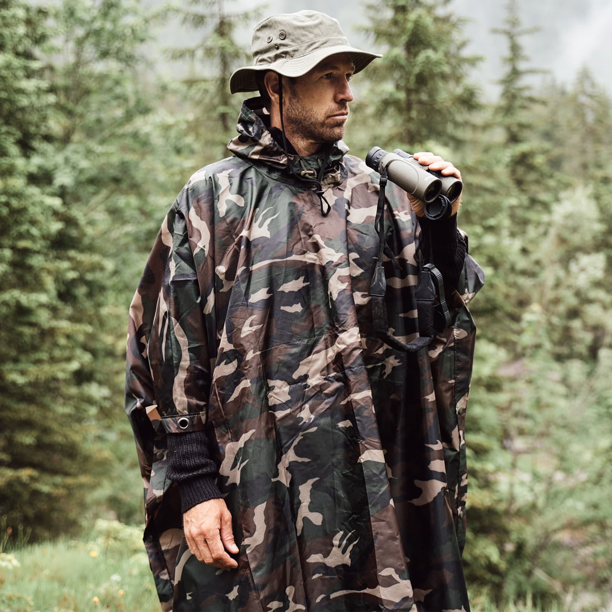 Brandit Rip-Stop Poncho - Woodland