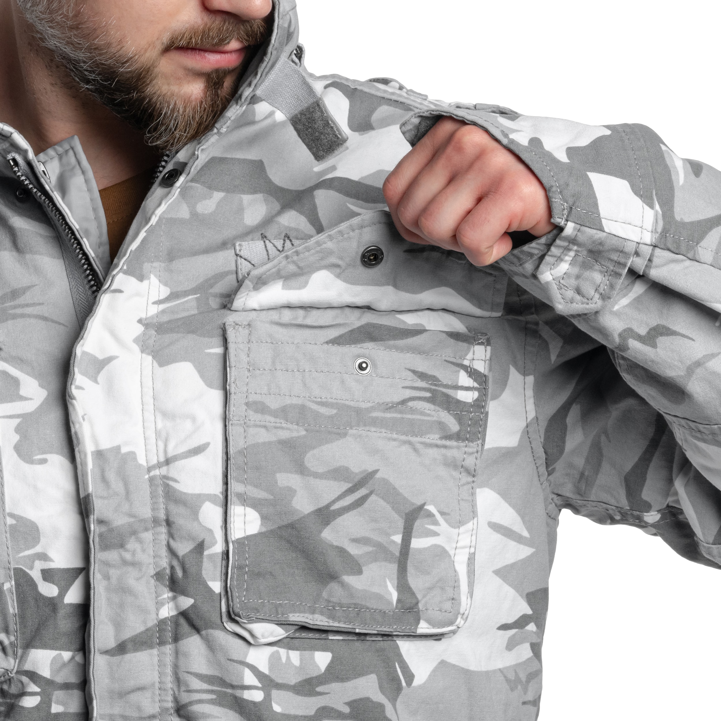 Brandit M65 Giant Jacket - Blizzard Camo