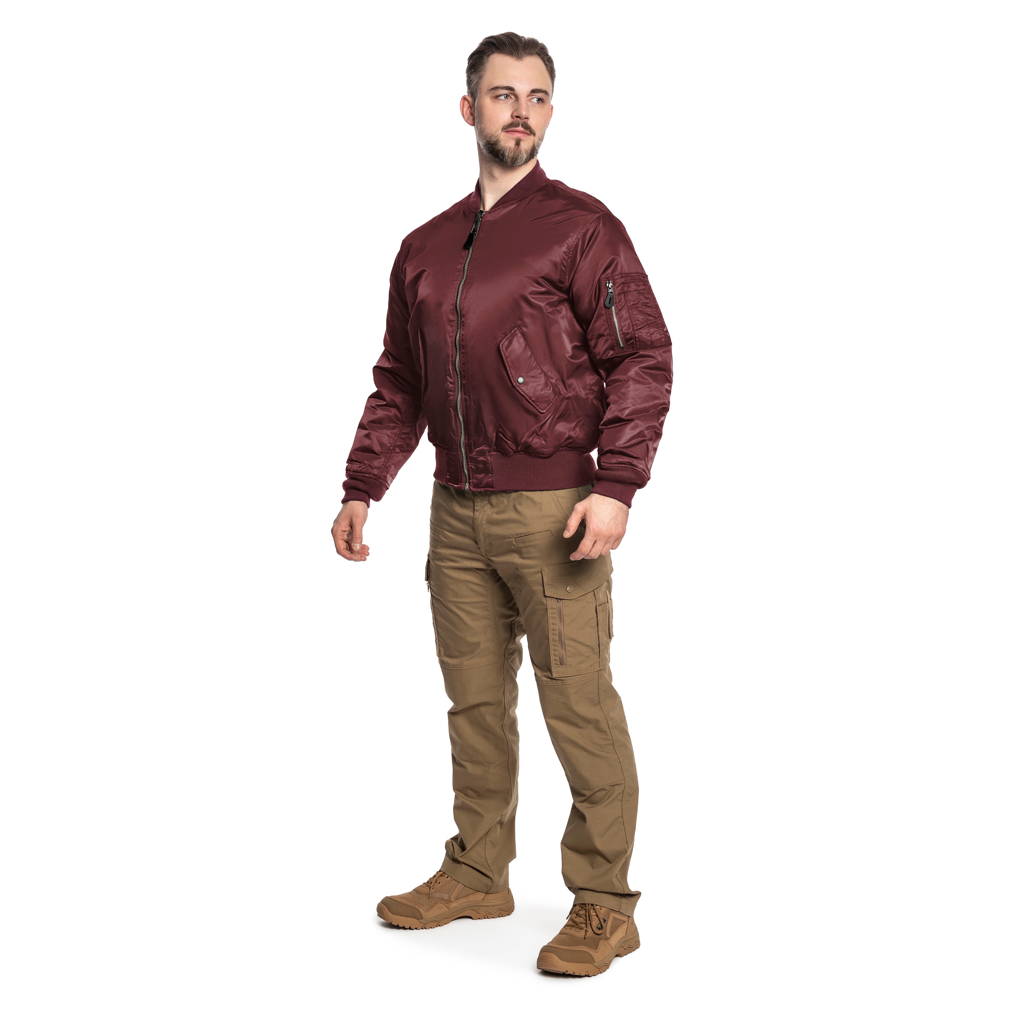 Brandit MA1 Jacket - Burgundy