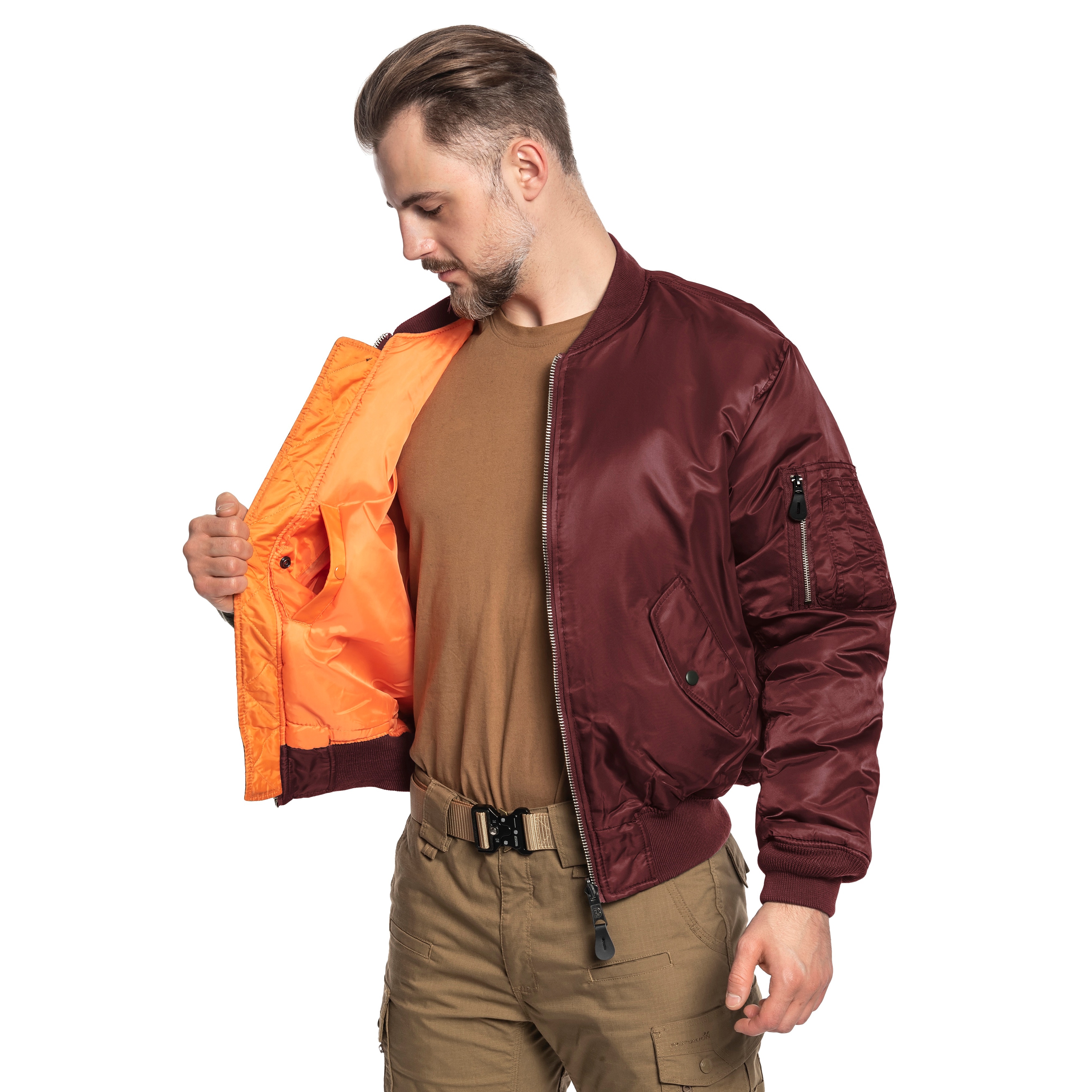 Brandit MA1 Jacket - Burgundy