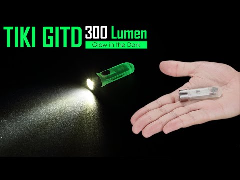 Nitecore Tiki GITD Flashlight - 300 lumens