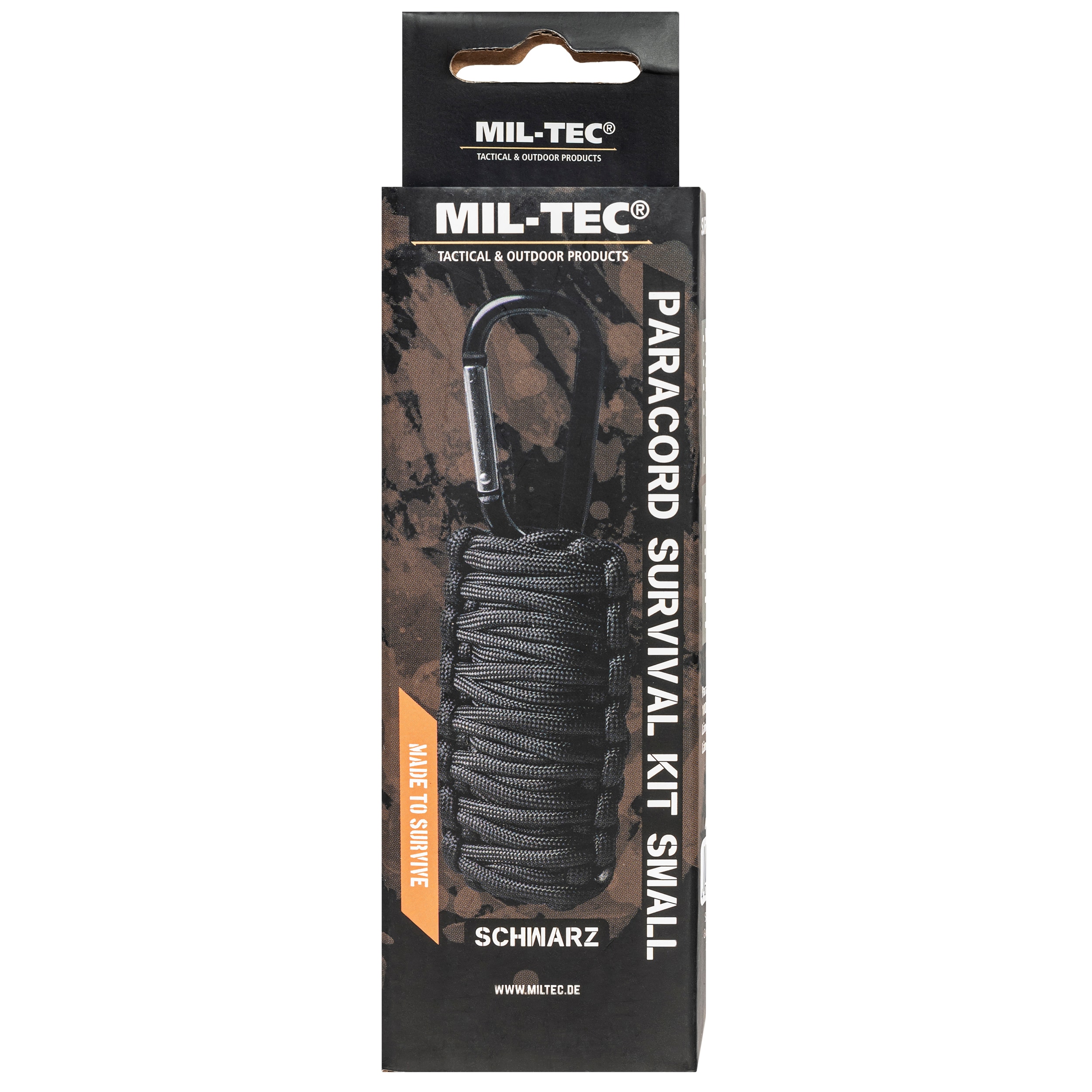 Mil-Tec Survival Kit Paracord - Black