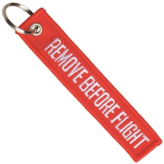 Mil-Tec Remove Before Flight keyring - Red