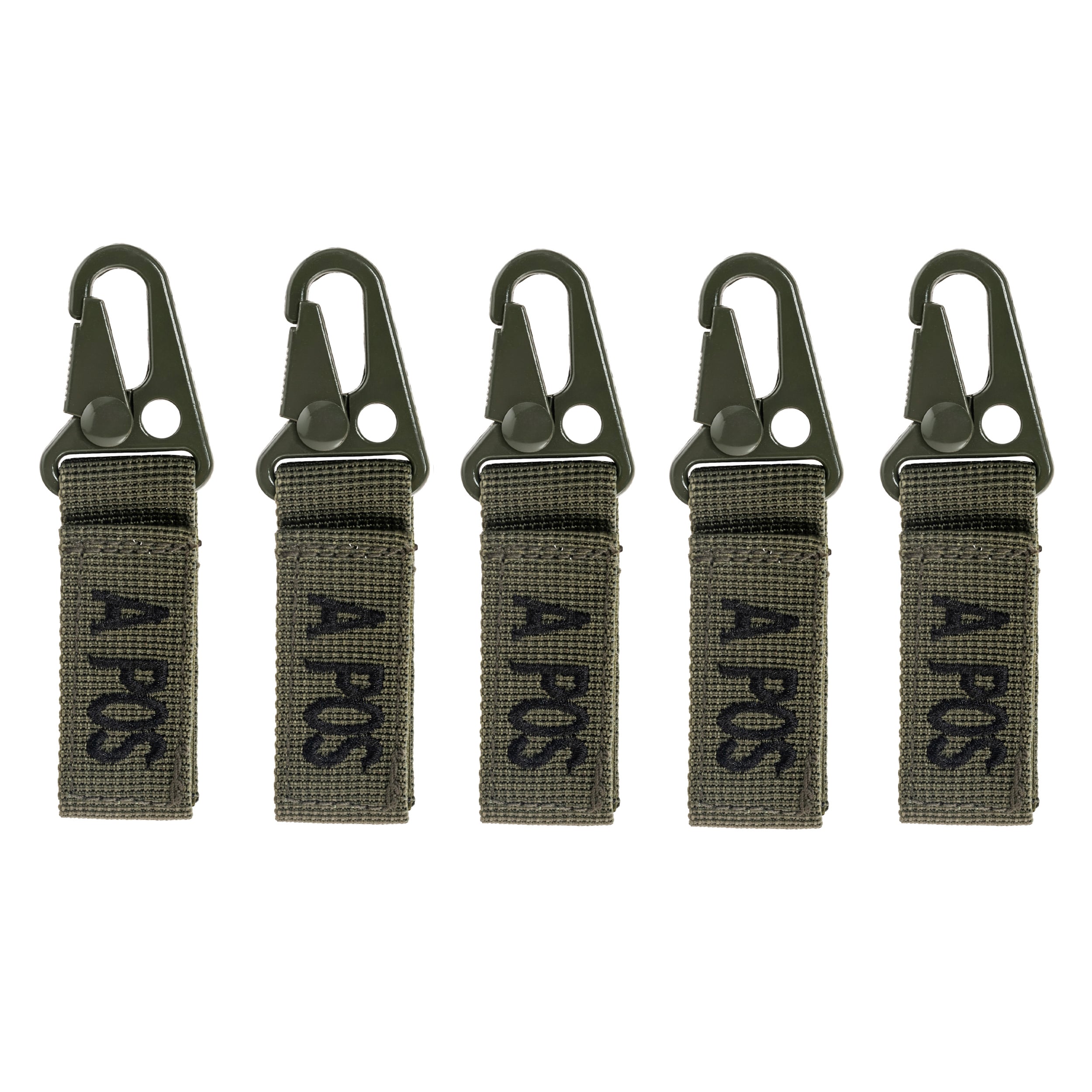 Mil-Tec Keychain Blood Type A POS Olive - 5 pcs.