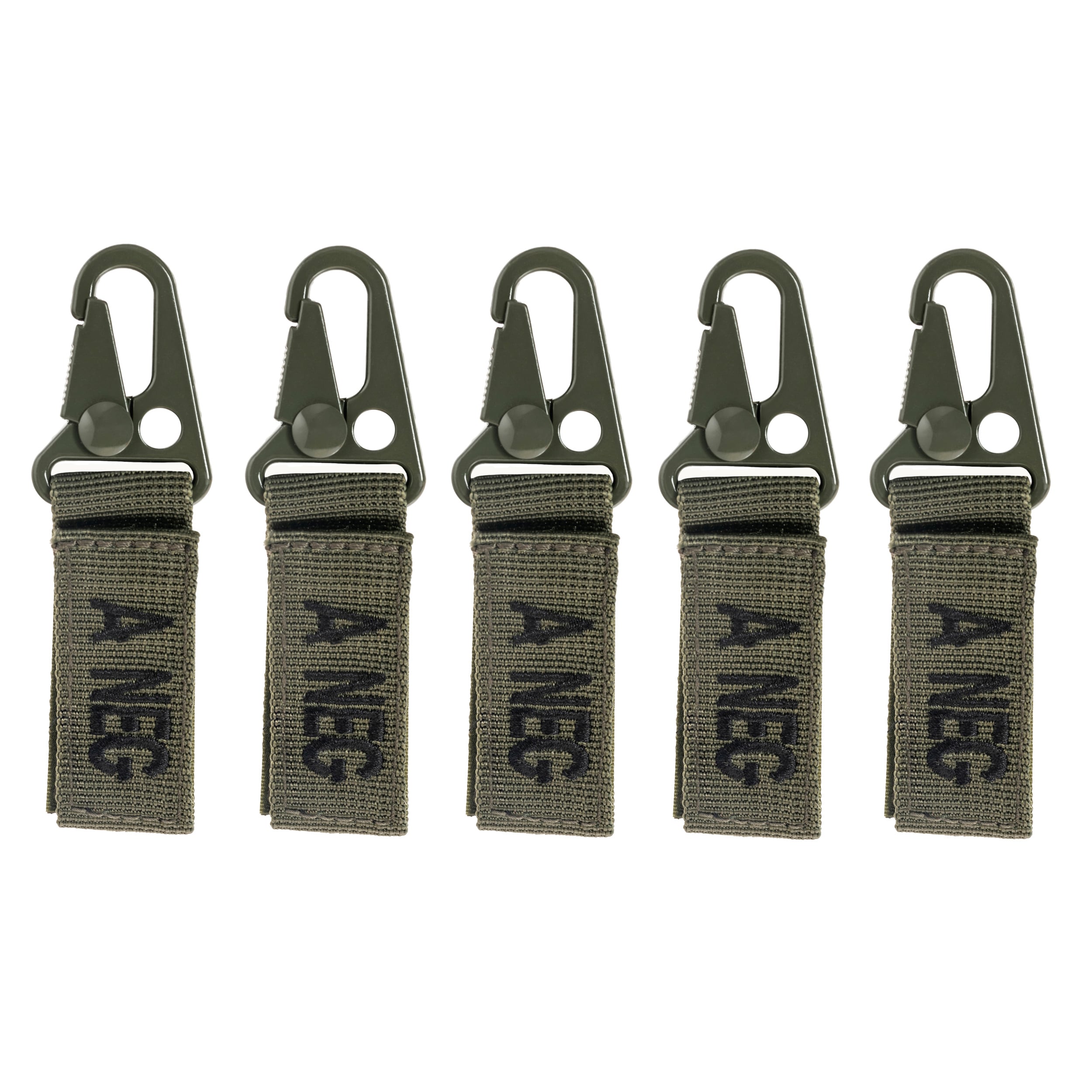 Mil-Tec Keychain Blood Type A NEG - Olive - 5 pcs.