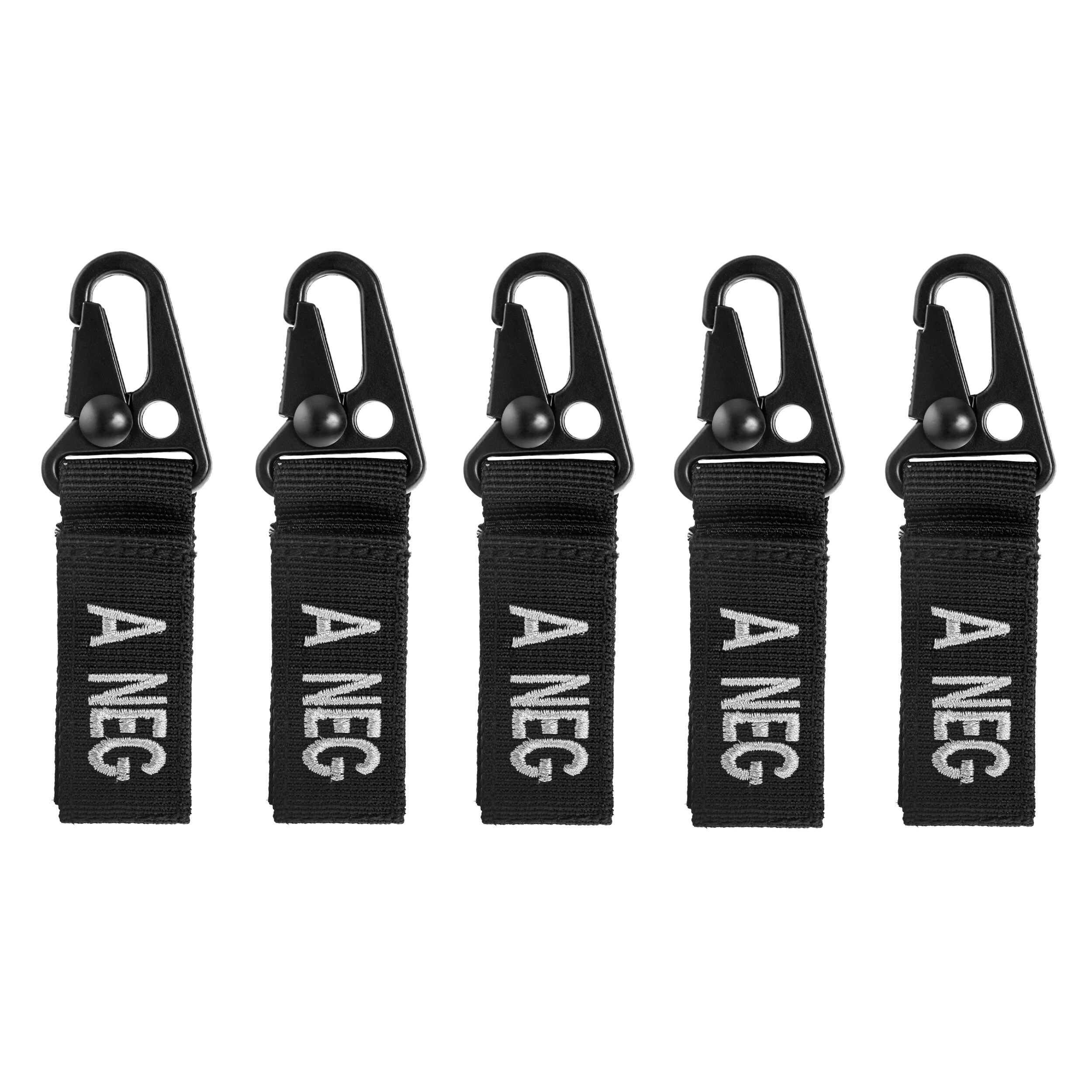 Mil-Tec blood type A-Black keychain - 5 pcs.