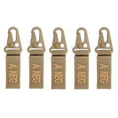 Mil-Tec keychain blood type A - Coyote - 5 pcs.