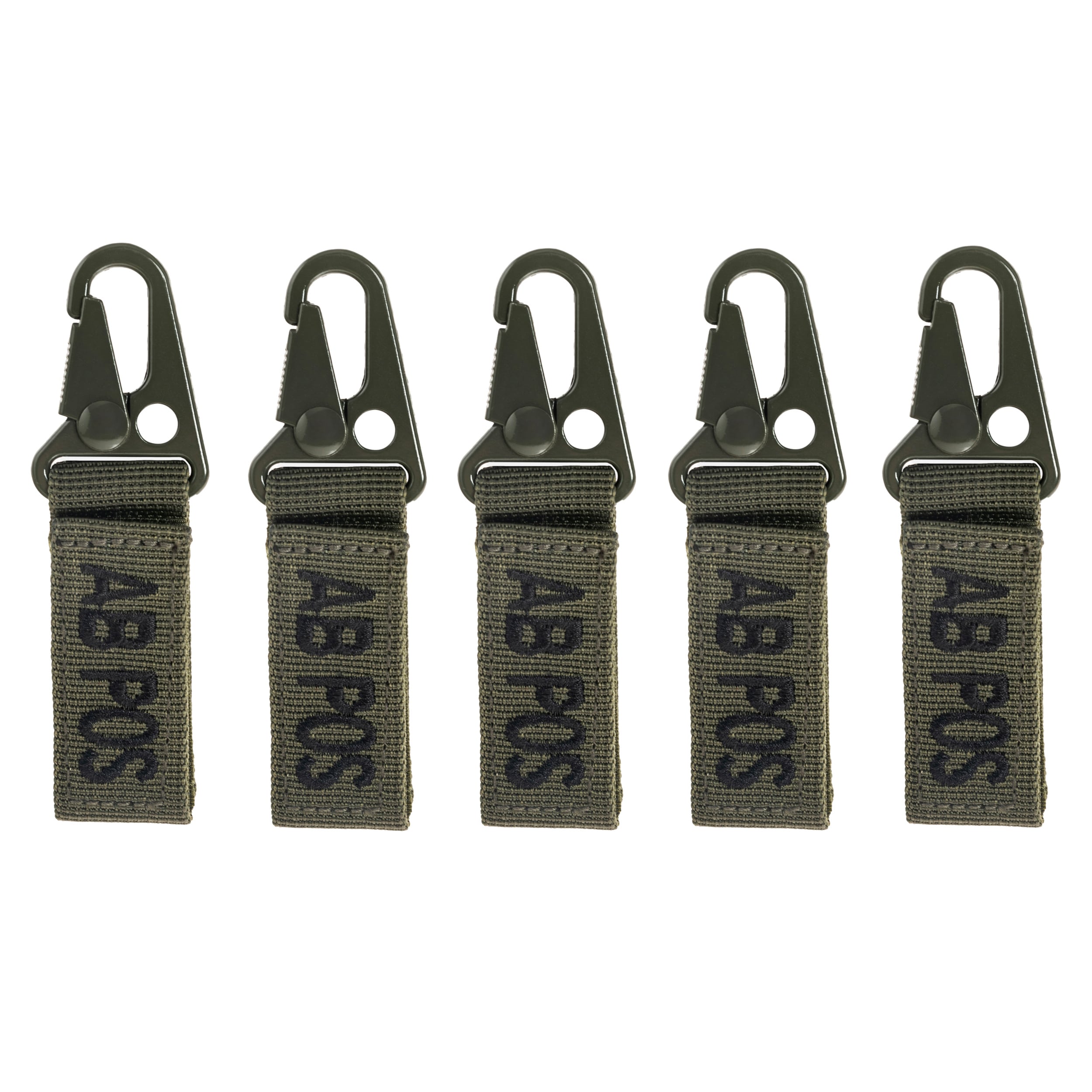 Mil-Tec Keychain Blood Type AB POS Olive - 5 pcs.