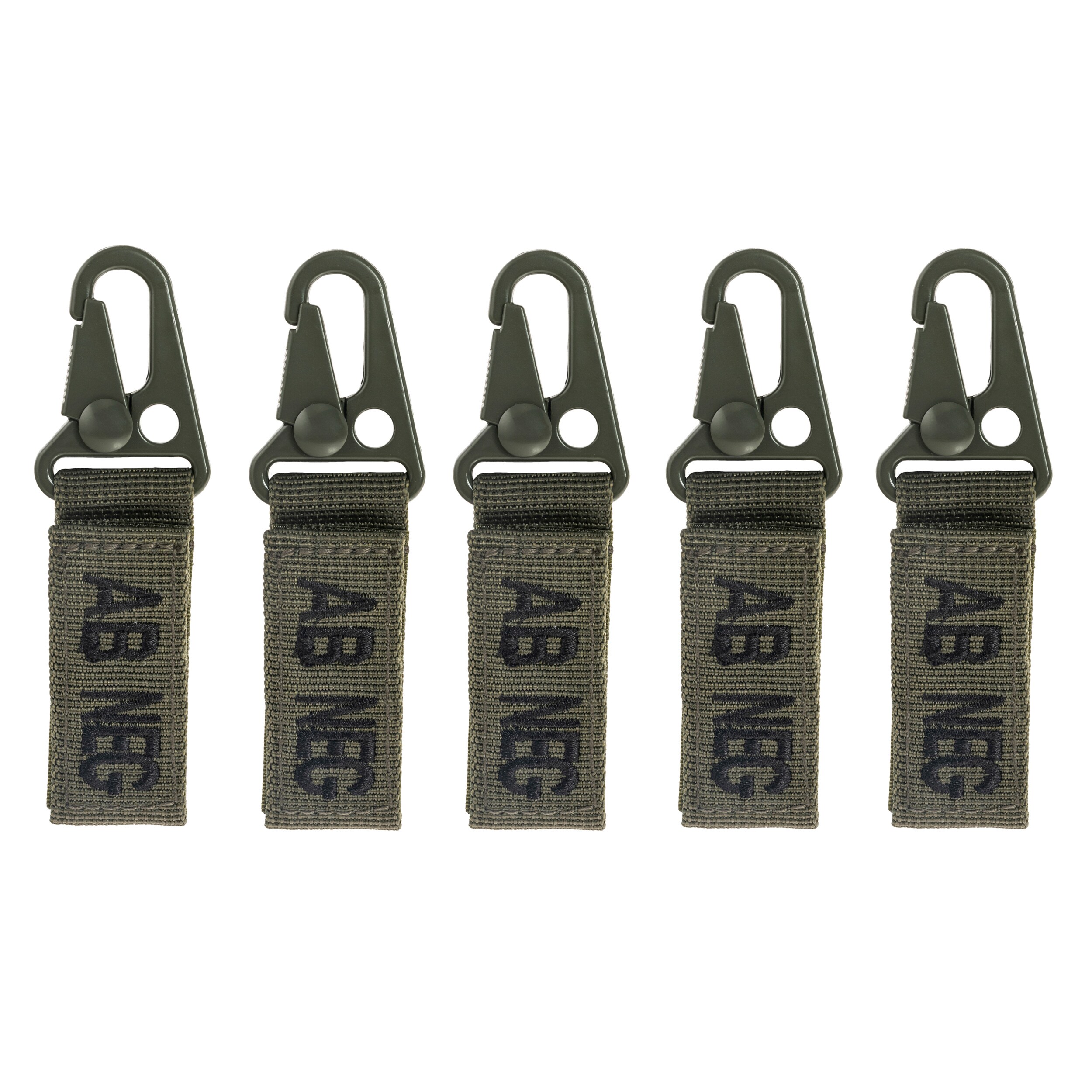 Mil-Tec Keychain Blood Type AB NEG Olive - 5 pcs.