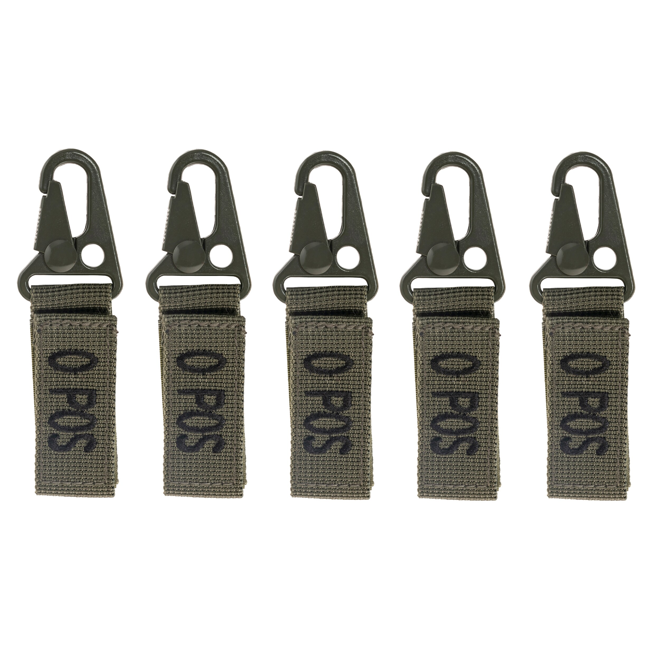 Mil-Tec Keychain Blood Type 0 POS Olive - 5 pcs.