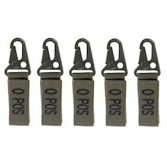 Mil-Tec Keychain Blood Type 0 POS Olive - 5 pcs.