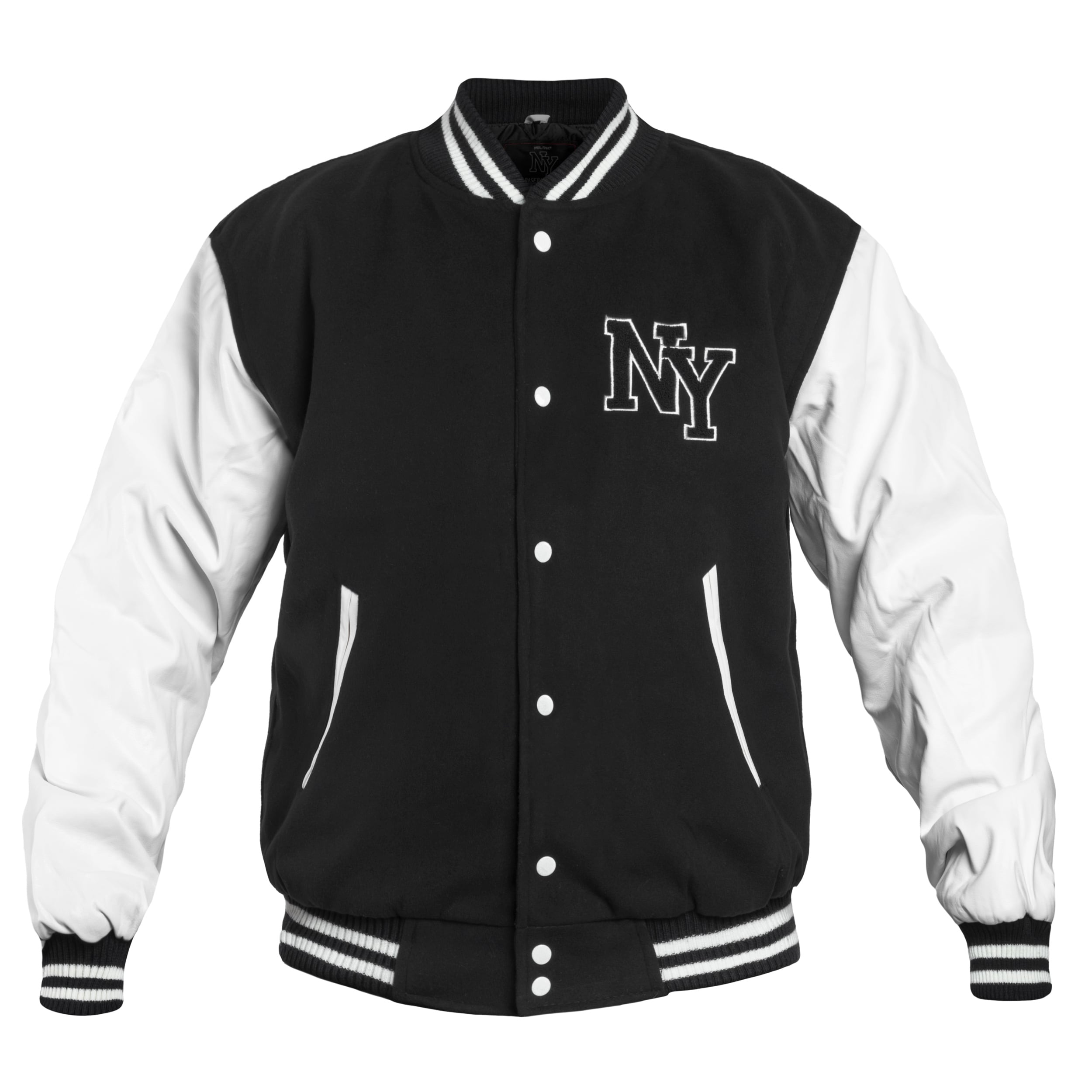 Mil Tec NY Baseball Jacket Black White