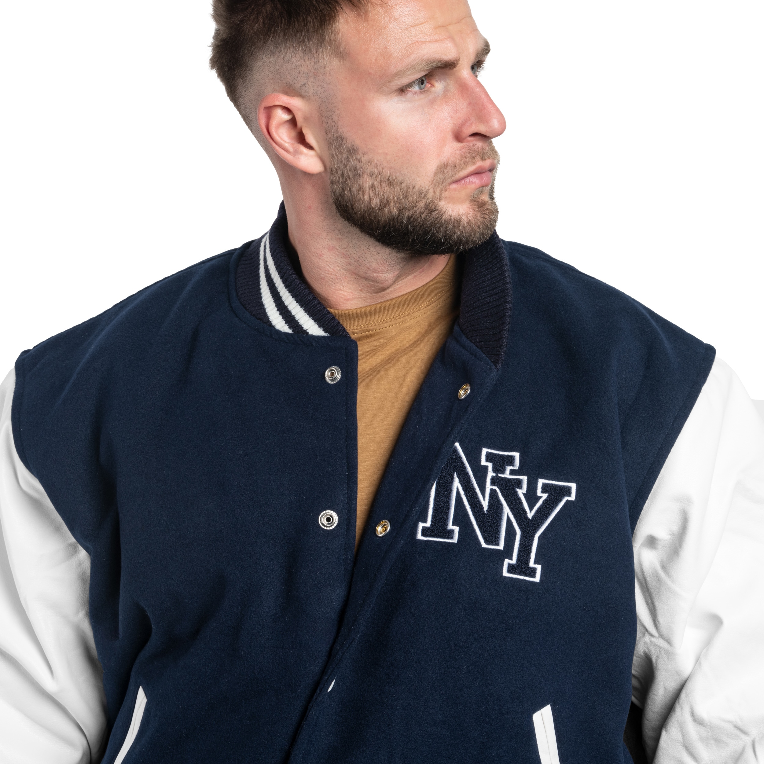 Mil-Tec NY Baseball Jacket - Navy/White