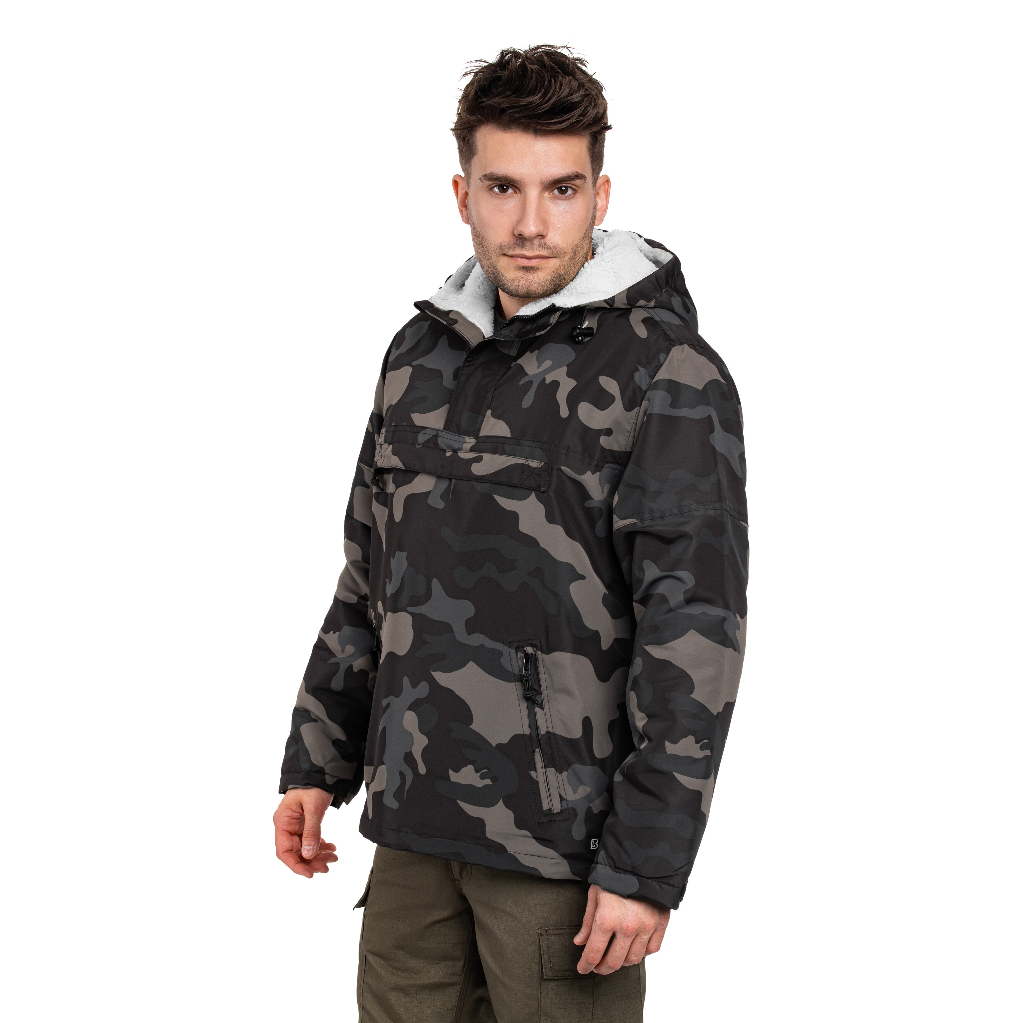 Brandit Sherpa Windbreaker Jacket - Dark Camo