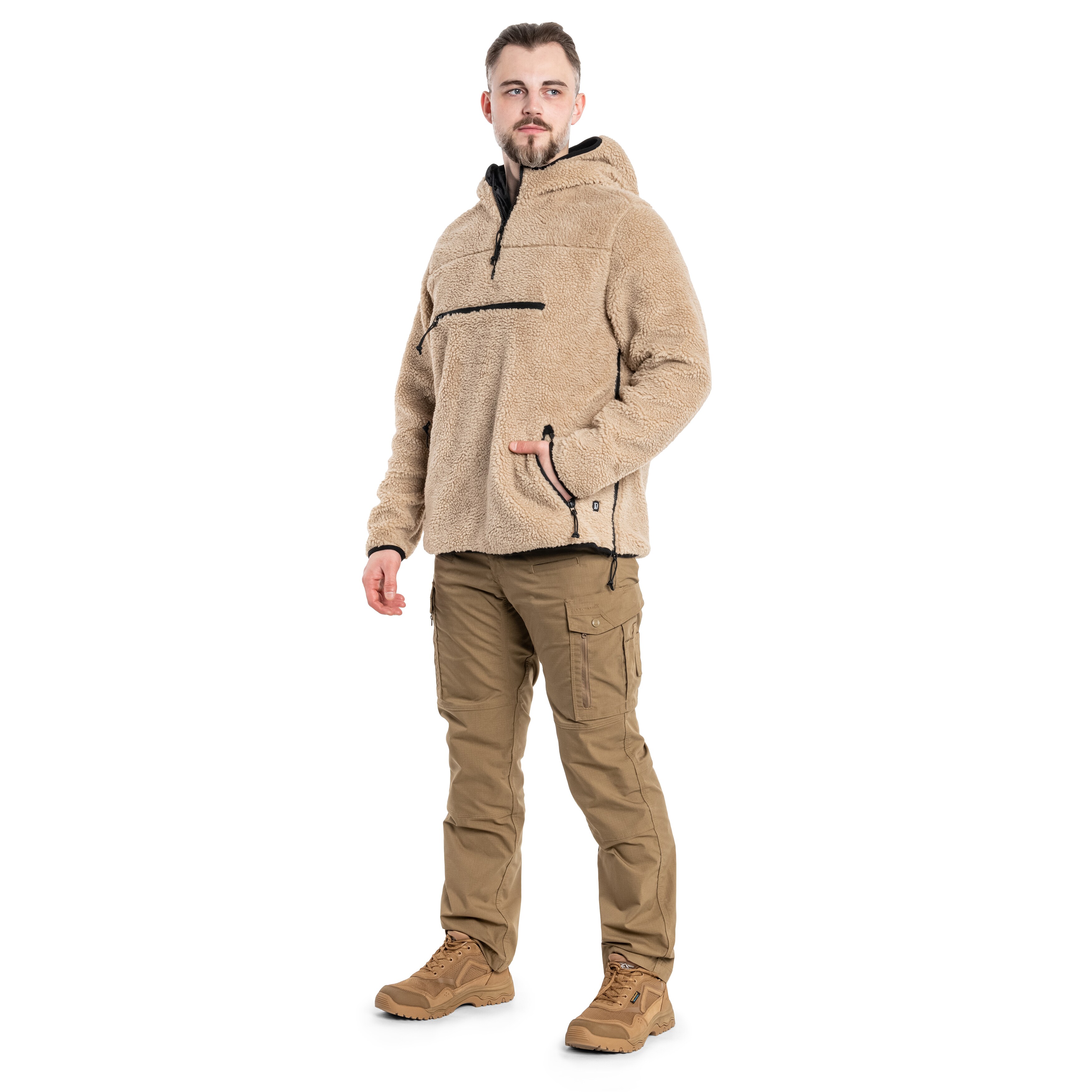 Brandit Teddyfleece Worker Pullover - Coyote