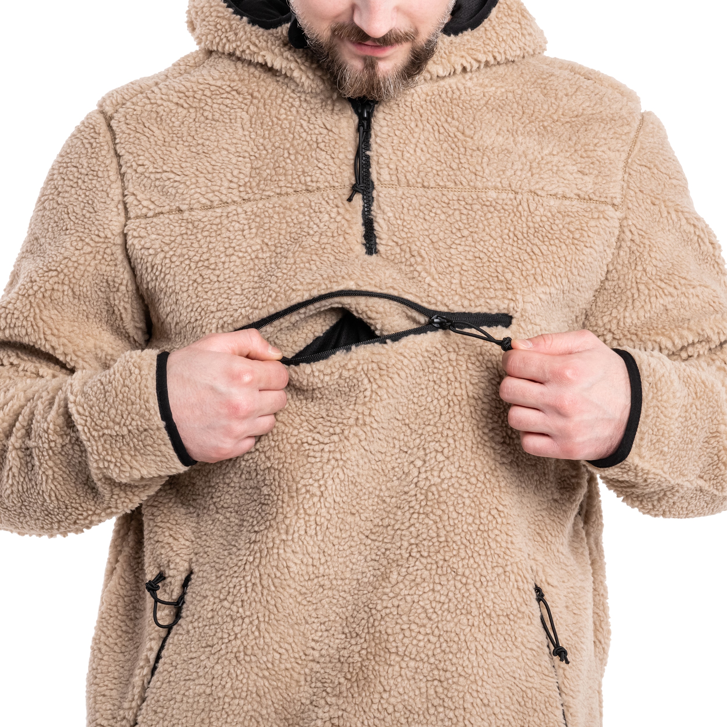 Brandit Teddyfleece Worker Pullover - Coyote
