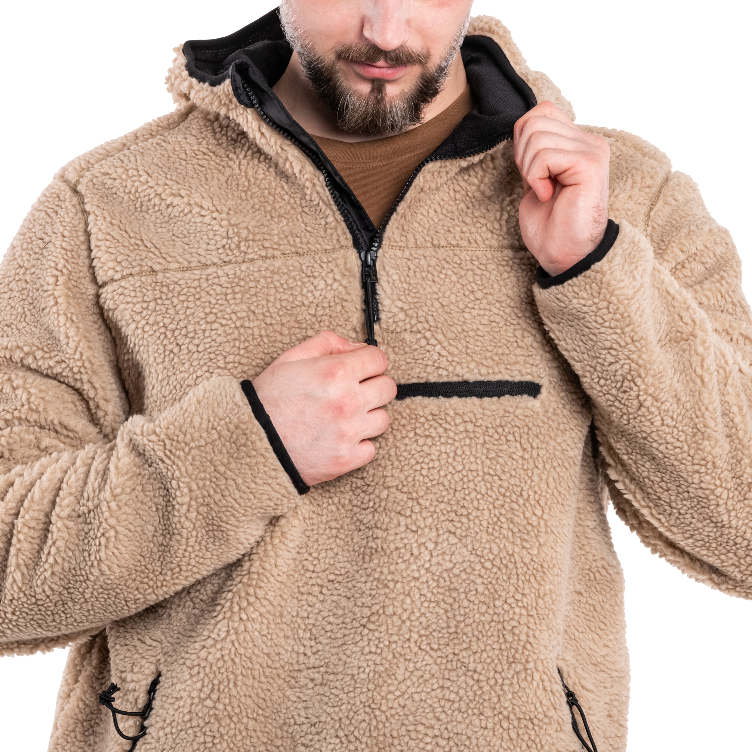 Brandit Teddyfleece Worker Pullover - Coyote