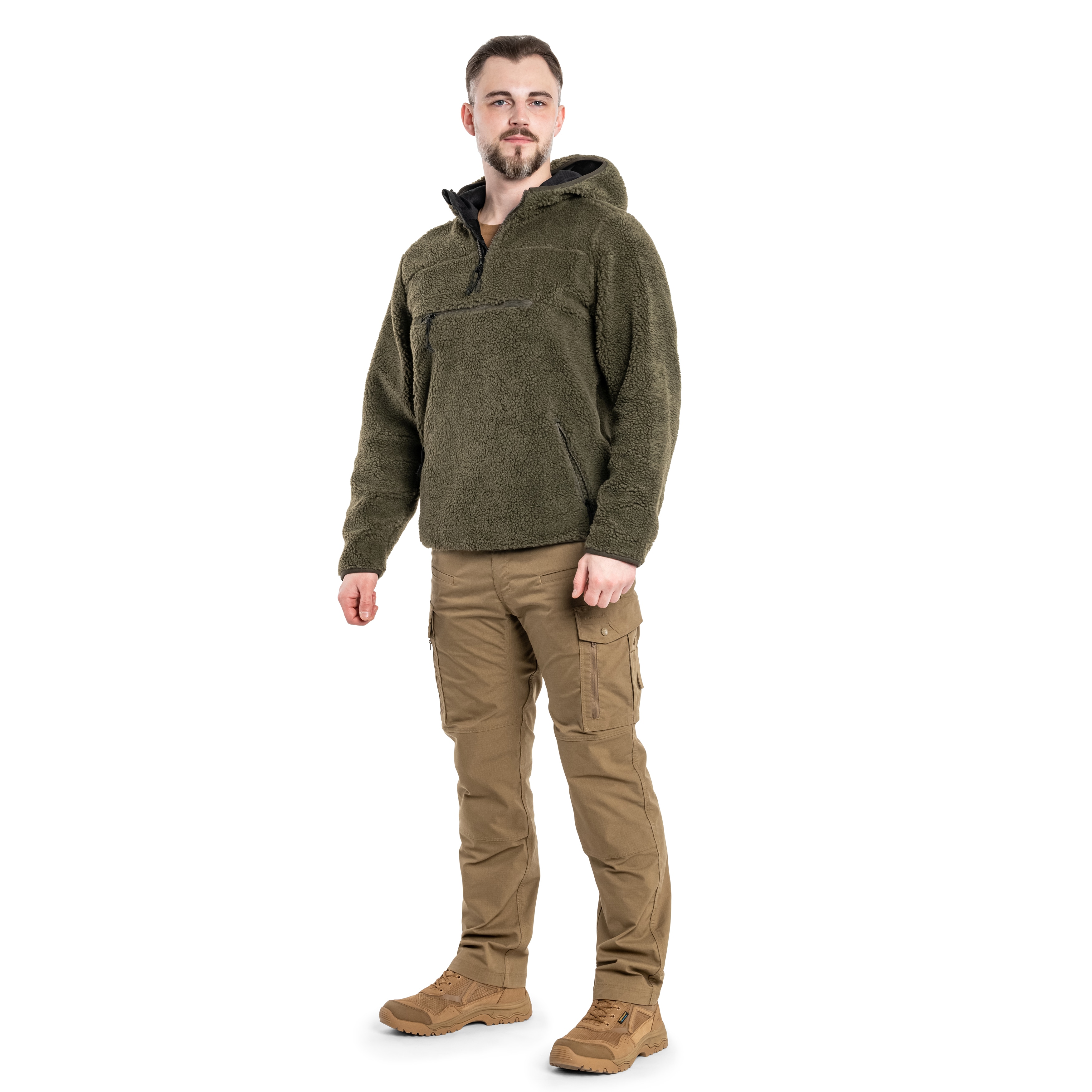 Brandit Teddyfleece Worker Pullover - Olive