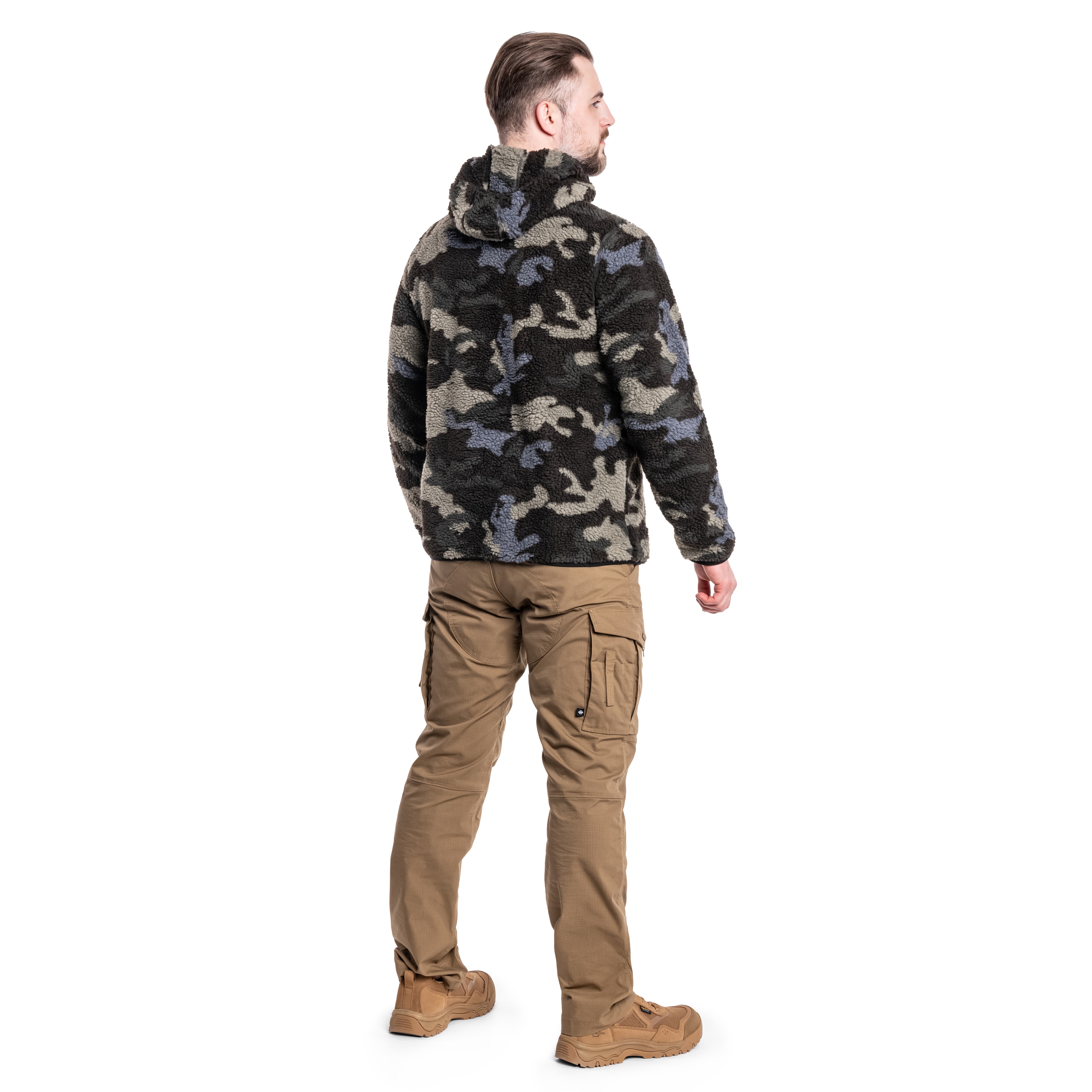 Brandit Teddyfleece Worker Pullover - Dark Camo