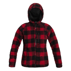 Brandit Women's Teddyfleece Jacket - Red/Black