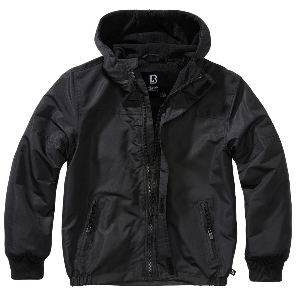Brandit Windbreaker Frontzip children's jacket - Black
