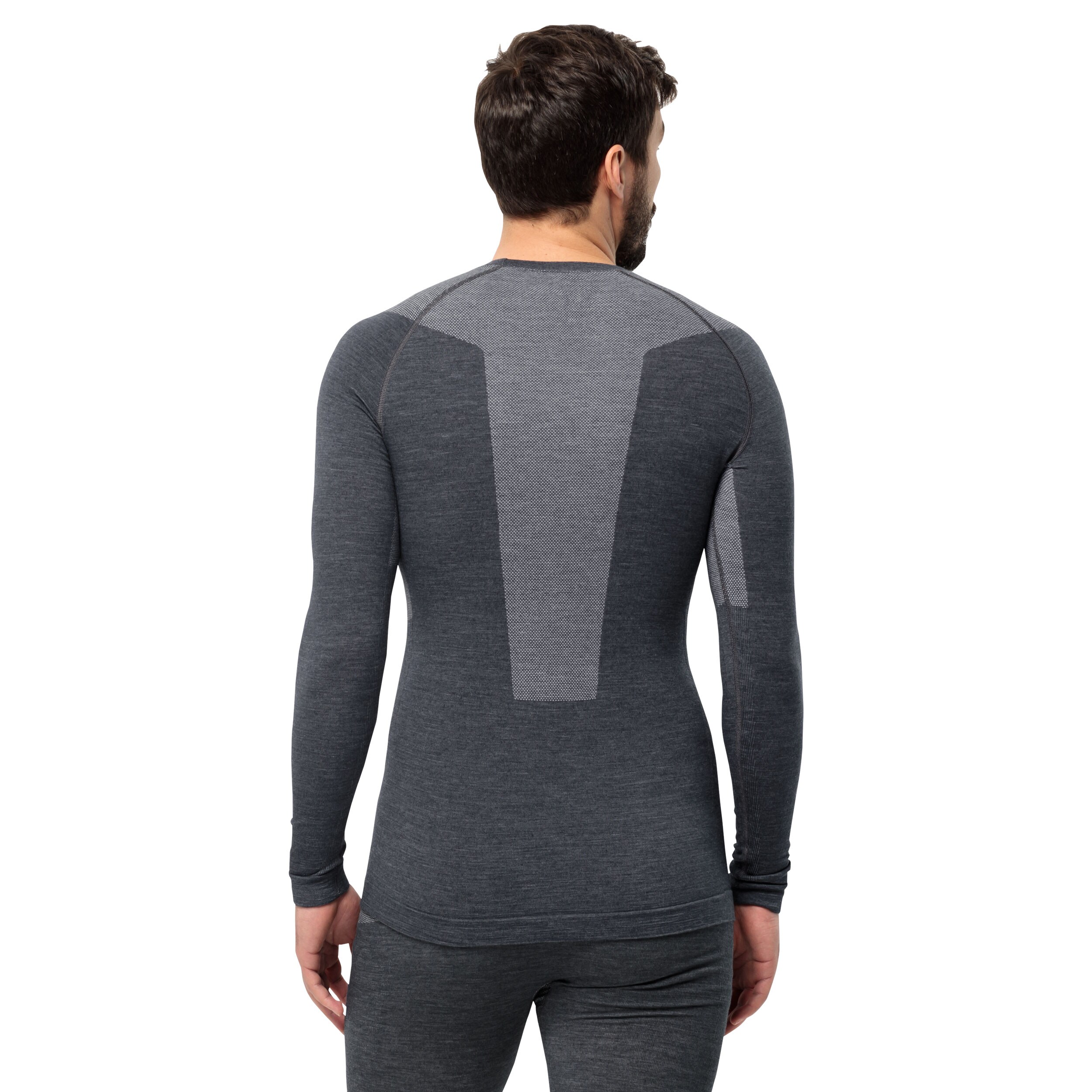 Jack Wolfskin Seamless Wool Thermal T-shirt - Phantom