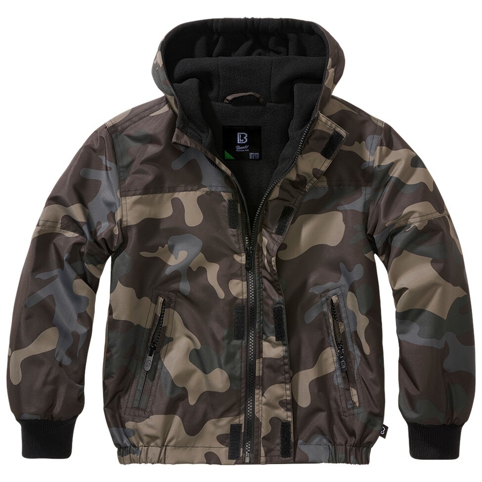 Brandit Windbreaker Frontzip children's jacket - Dark Camo