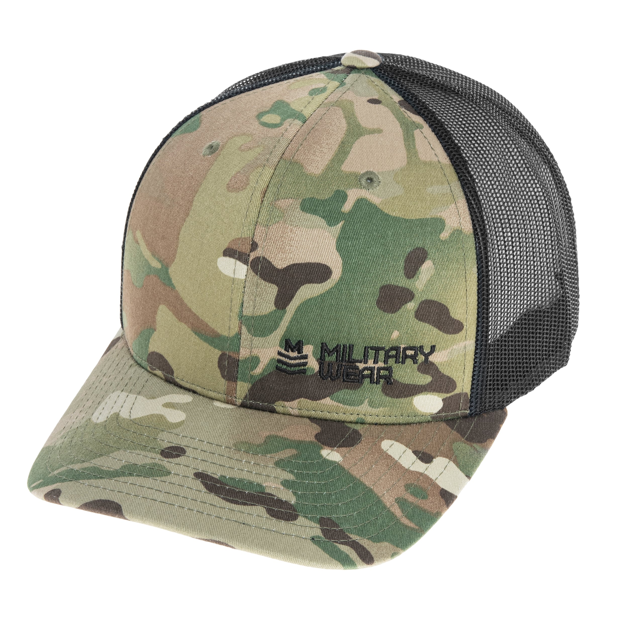 Military Wear Haft Retro Trucker Cap - MultiCam