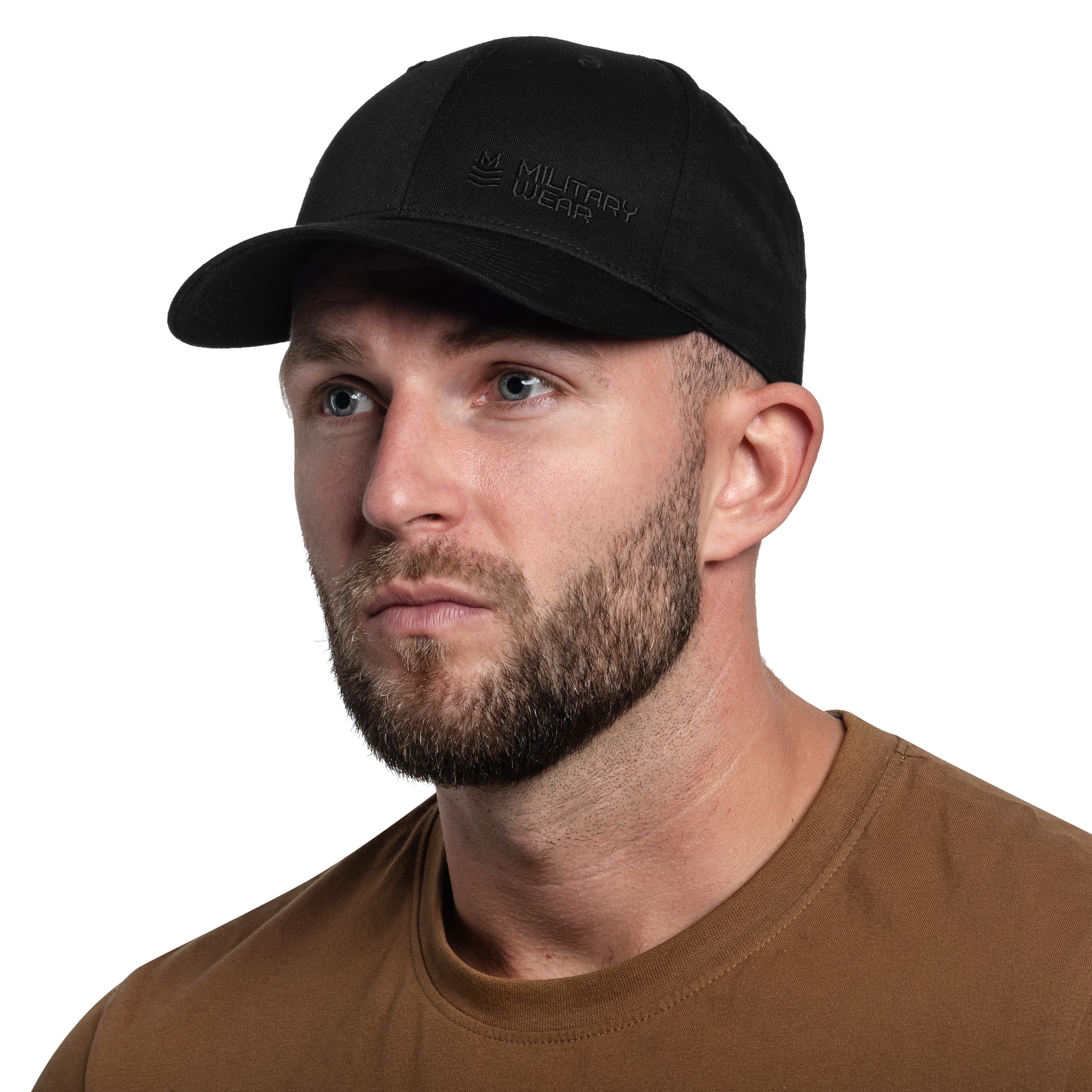 Military Wear Curved Classic Snapback - Black