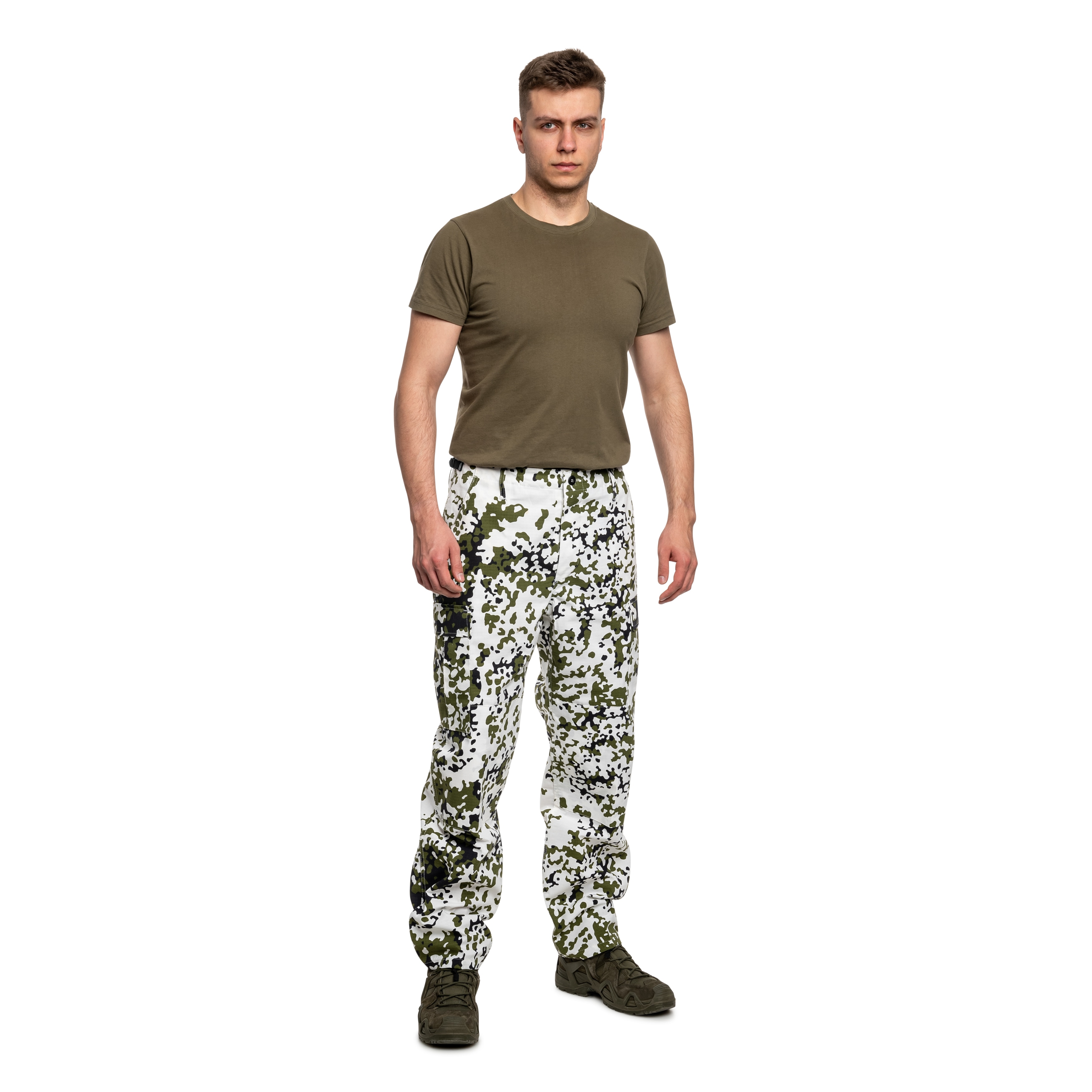 MFH US Combat BDU Rip-Stop military trousers - Snow Camo